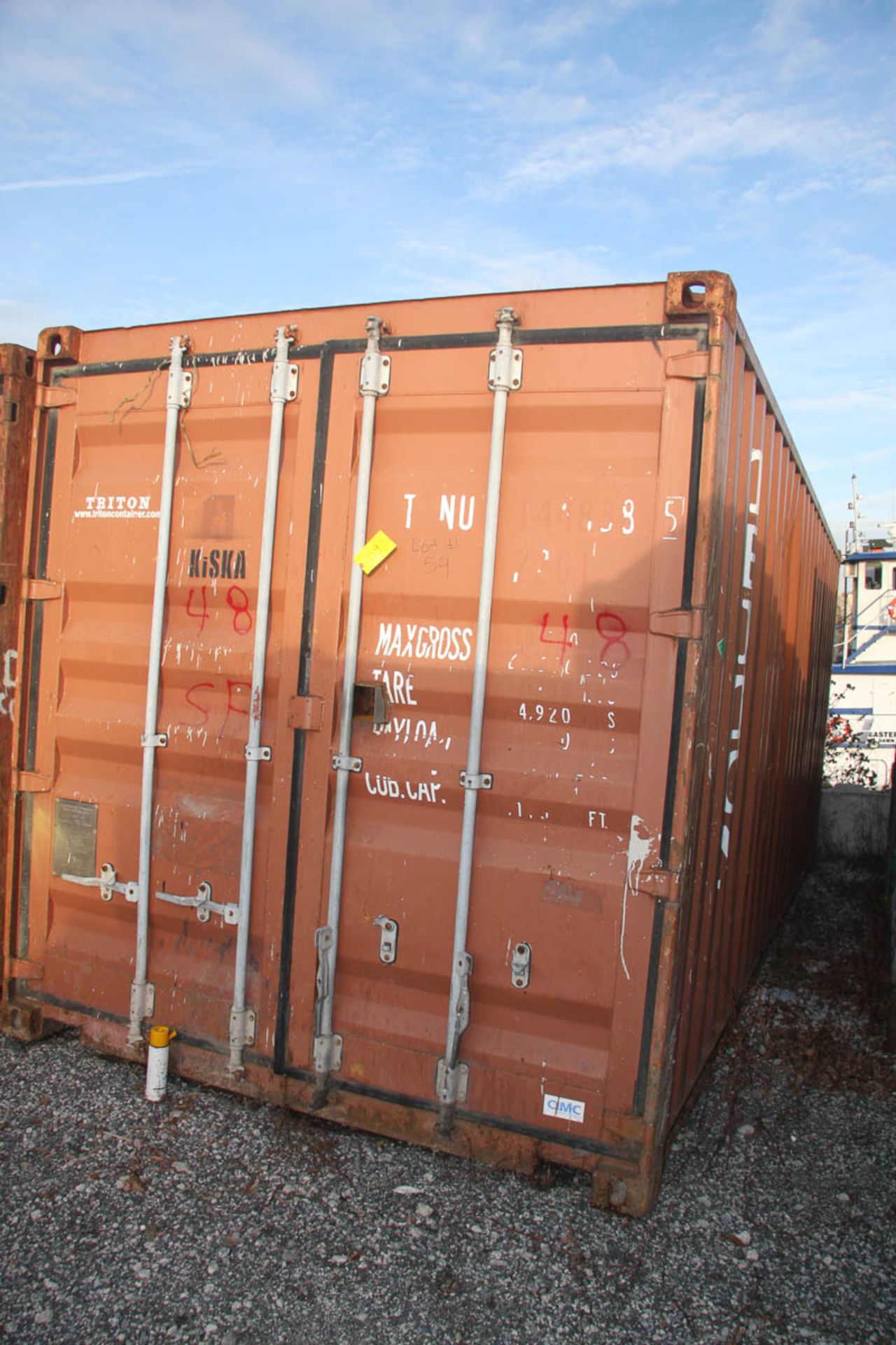 20' SHIPPING CONTAINER (TRITON) [LOCATED @ 6 CANAL ROAD, PELHAM, NY (BRONX)]