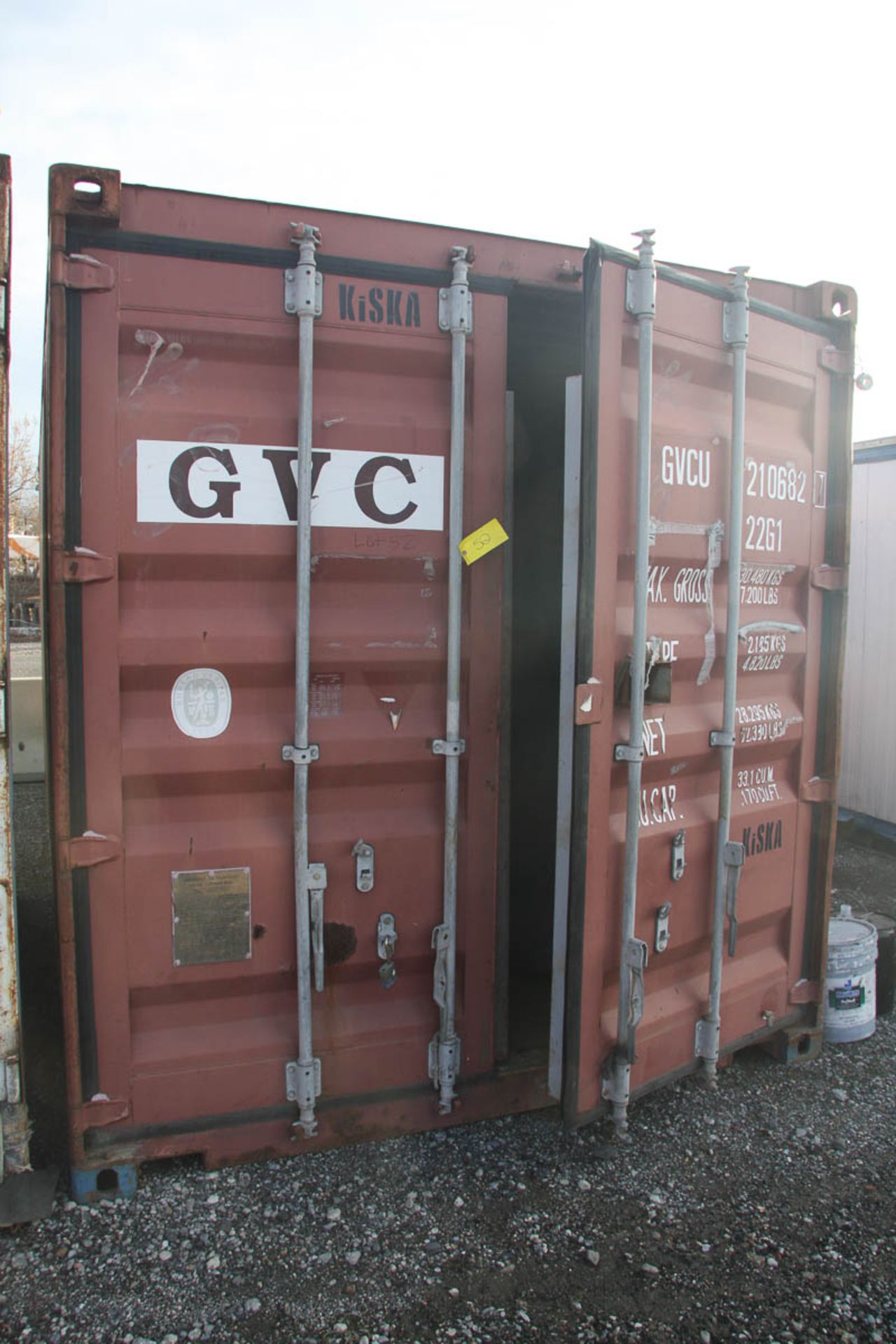 20' SHIPPING CONTAINER (GVC) [LOCATED @ 6 CANAL ROAD, PELHAM, NY (BRONX)]