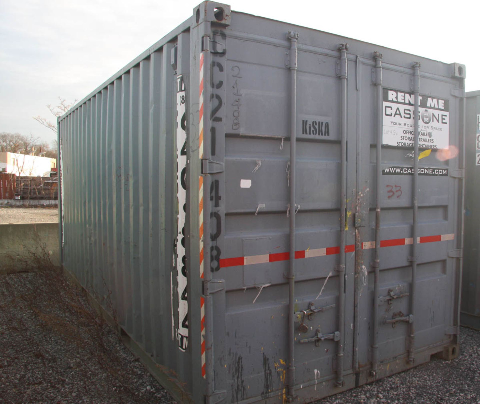 20' SHIPPING CONTAINER (#33) [LOCATED @ 6 CANAL ROAD, PELHAM, NY (BRONX)] - Image 2 of 2