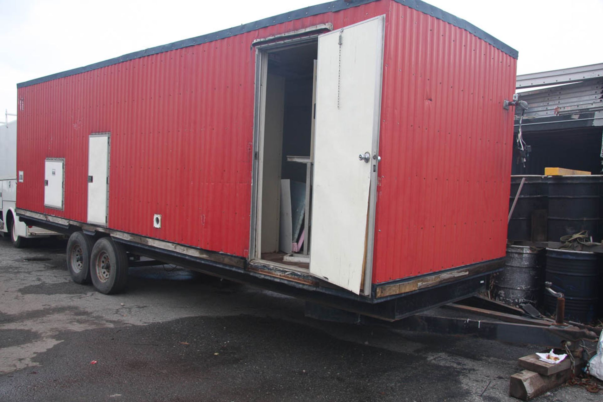 DECONTAMINATION TRAILER, APPROXIMATELY 26' LONG X 8' WIDE [LOCATED @ KEM YARD - PELHAM MANOR, BRONX,