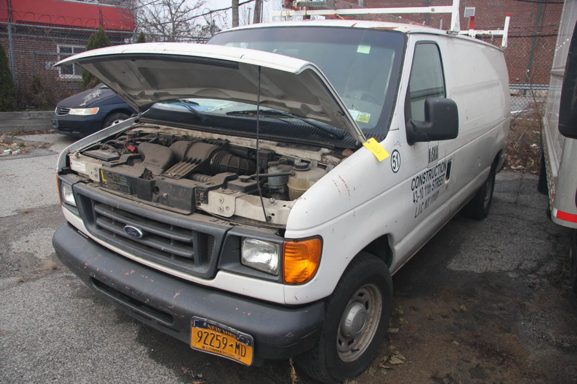 2006 FORD E-150 PANEL VAN, AUTOMATIC, APPROXIMATELY 68,506 MILES, VIN: 1FTRE14W4GDA37079 (#51) [