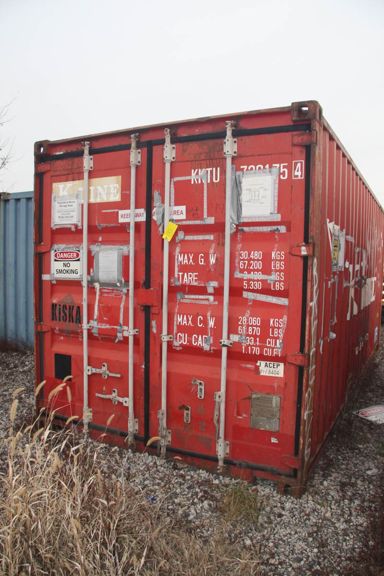 20' LONG TYPE SC20-49B SHIPPING CONTAINER, KSE169011 (2003) [LOCATED @ 6 CANAL ROAD, PELHAM, NY (