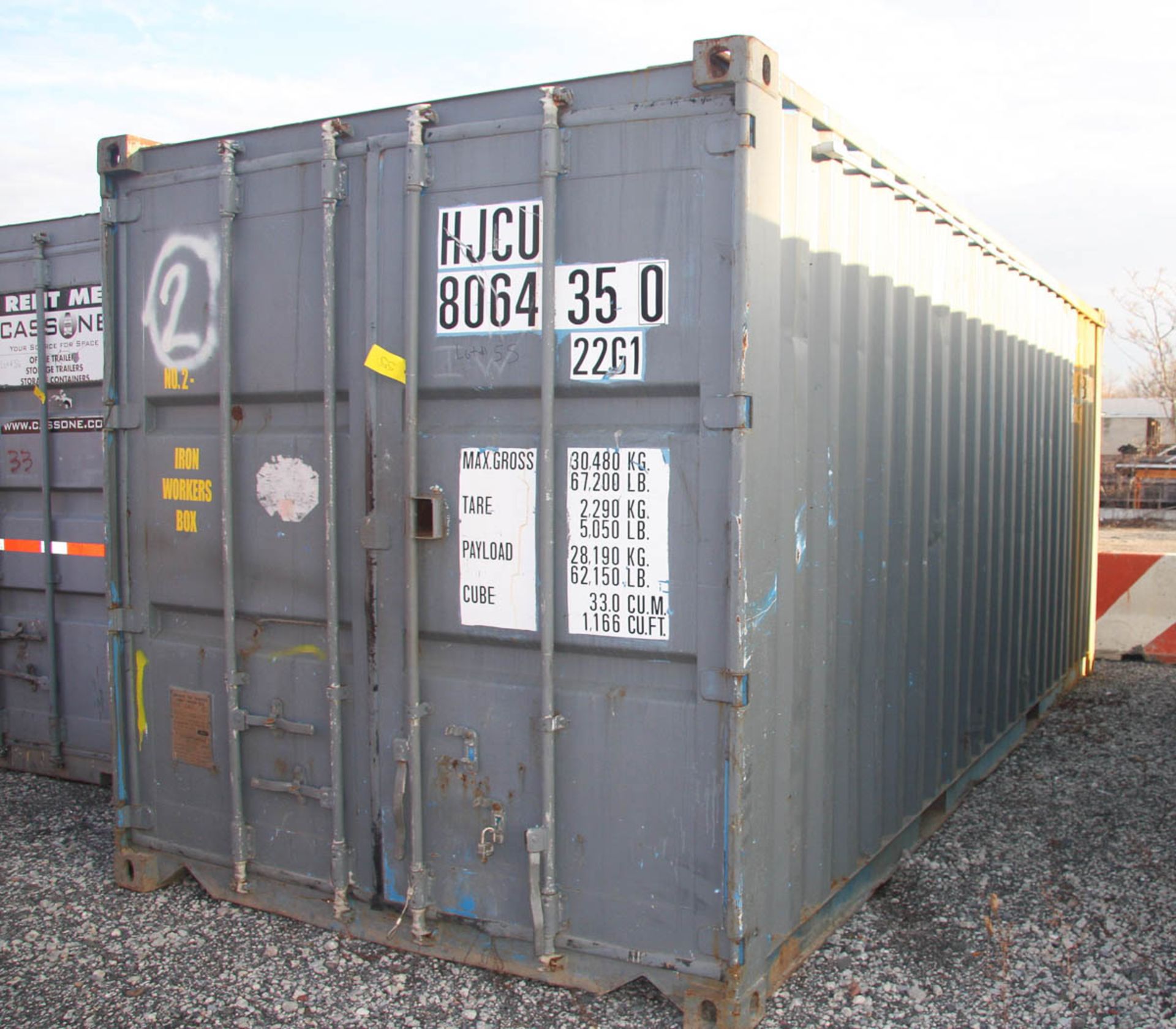20' SHIPPING CONTAINER (#2) [LOCATED @ 6 CANAL ROAD, PELHAM, NY (BRONX)]