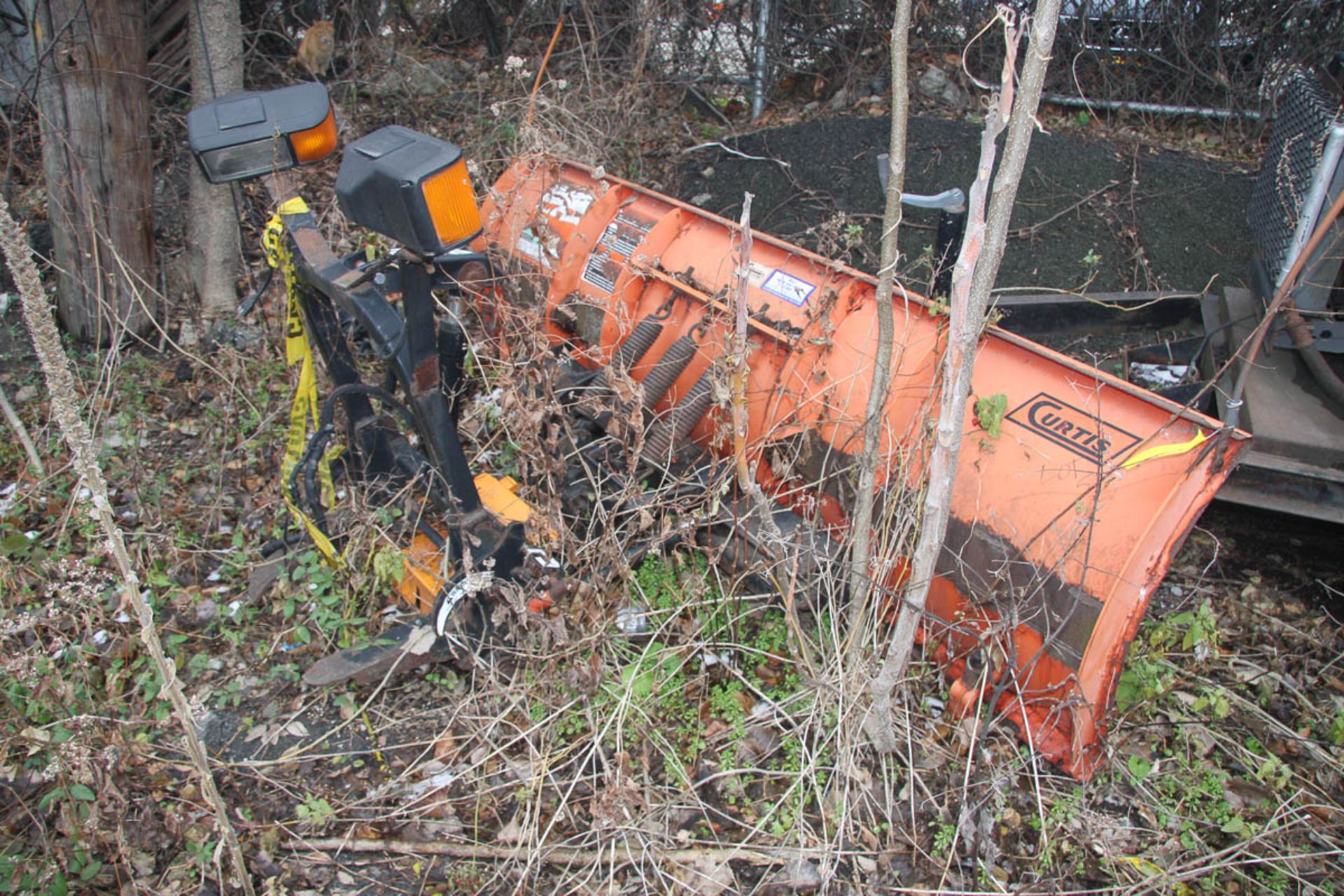 8' CURTIS SNOW PLOW ATTACHMENT [LOCATED @ KEM YARD - PELHAM MANOR, BRONX, NY]