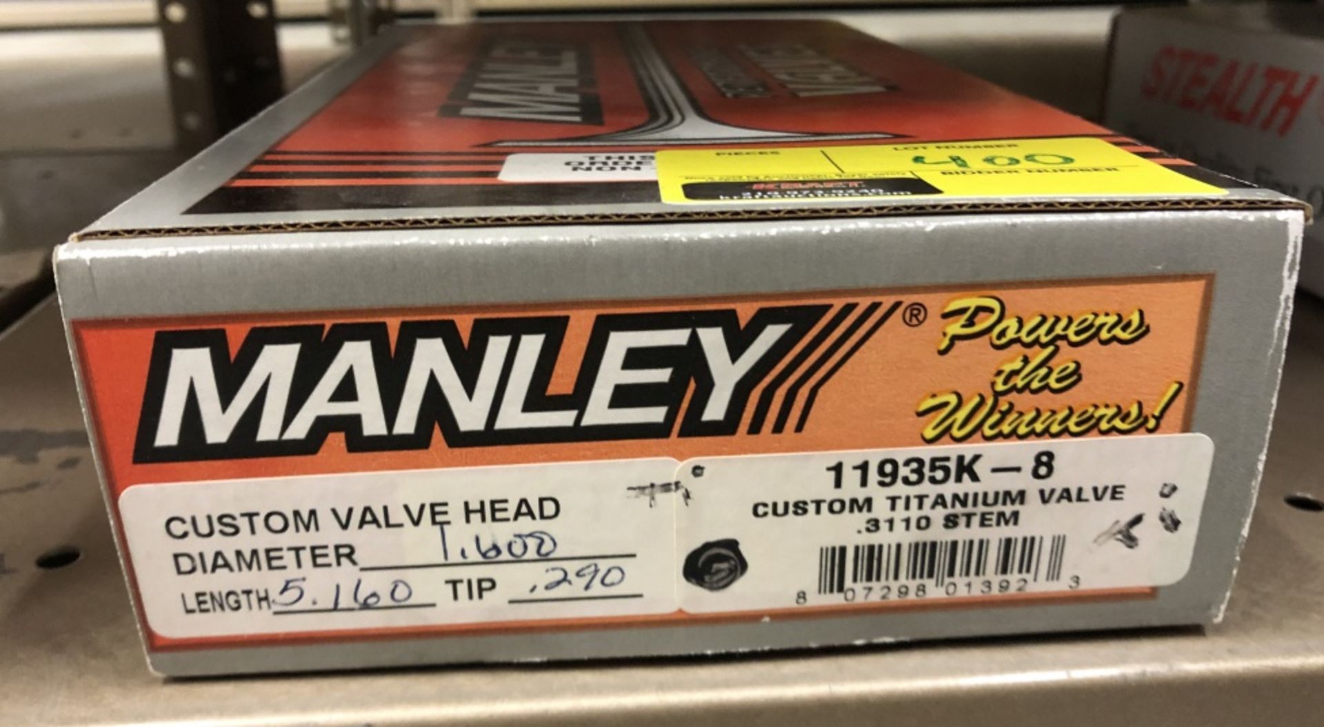 Manley Custom Titanium Valve 1.600x5.160x.290