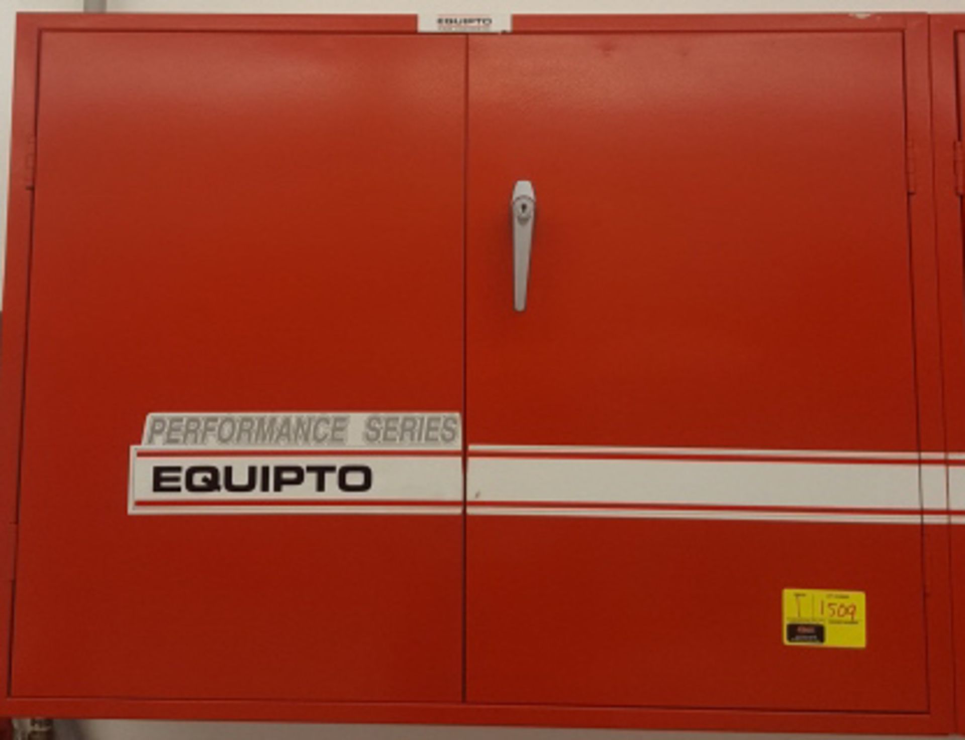 Equipto Red Metal Wall cabinet Section