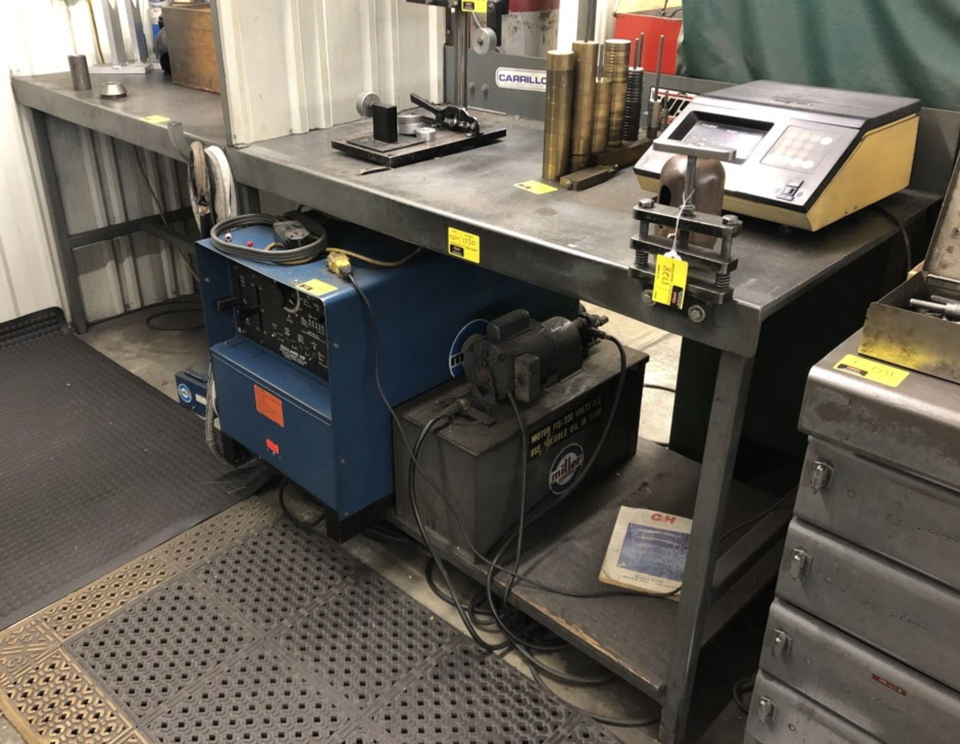 8' Long Steel Welding Bench Table