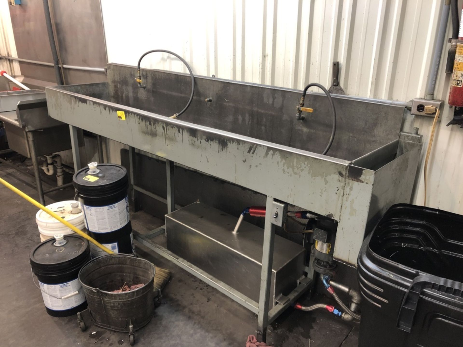 8' Long Dual Station Parts Cleaning Bench - Image 2 of 3