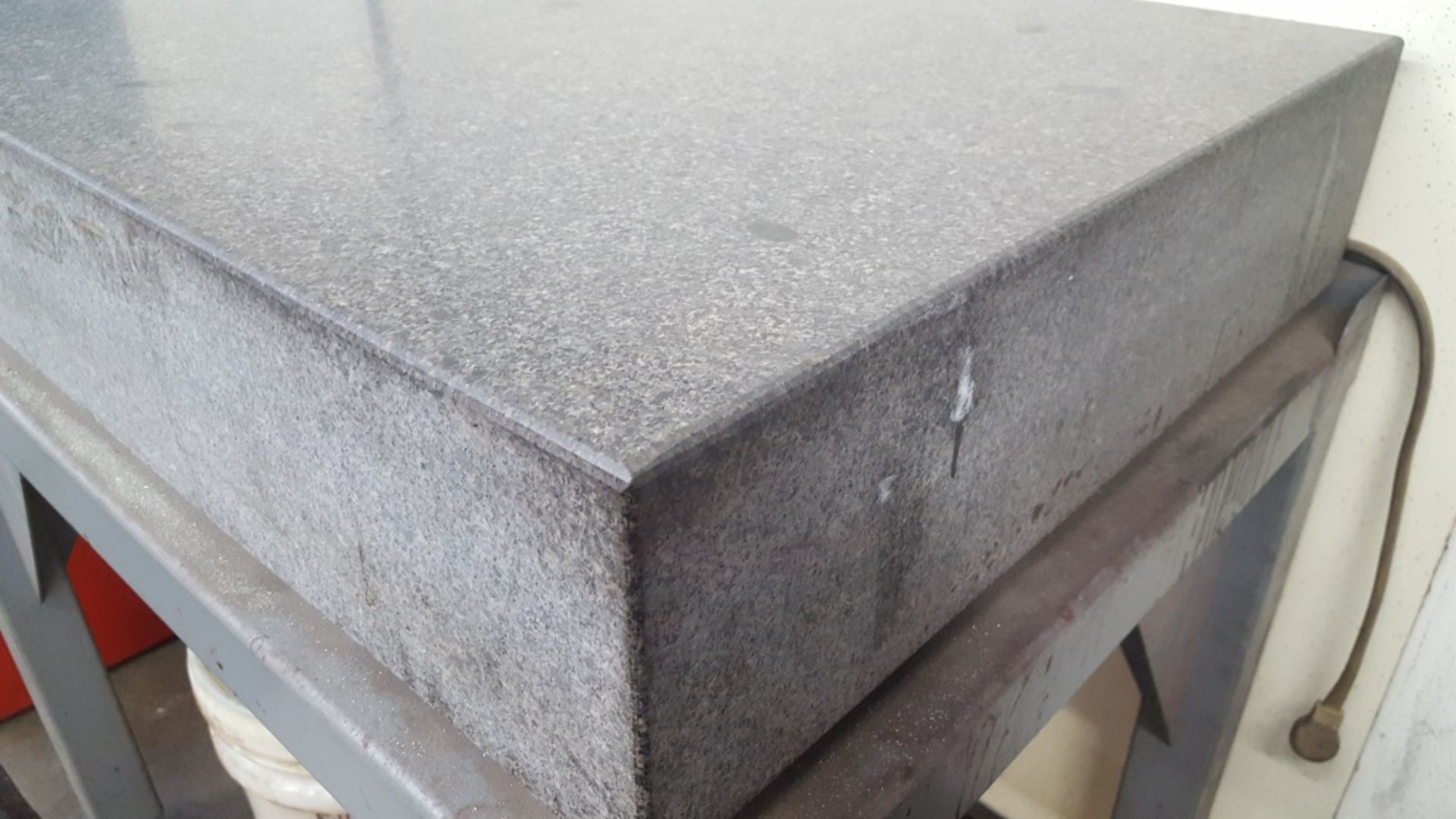 Granite surface plate w/ table - Image 2 of 2