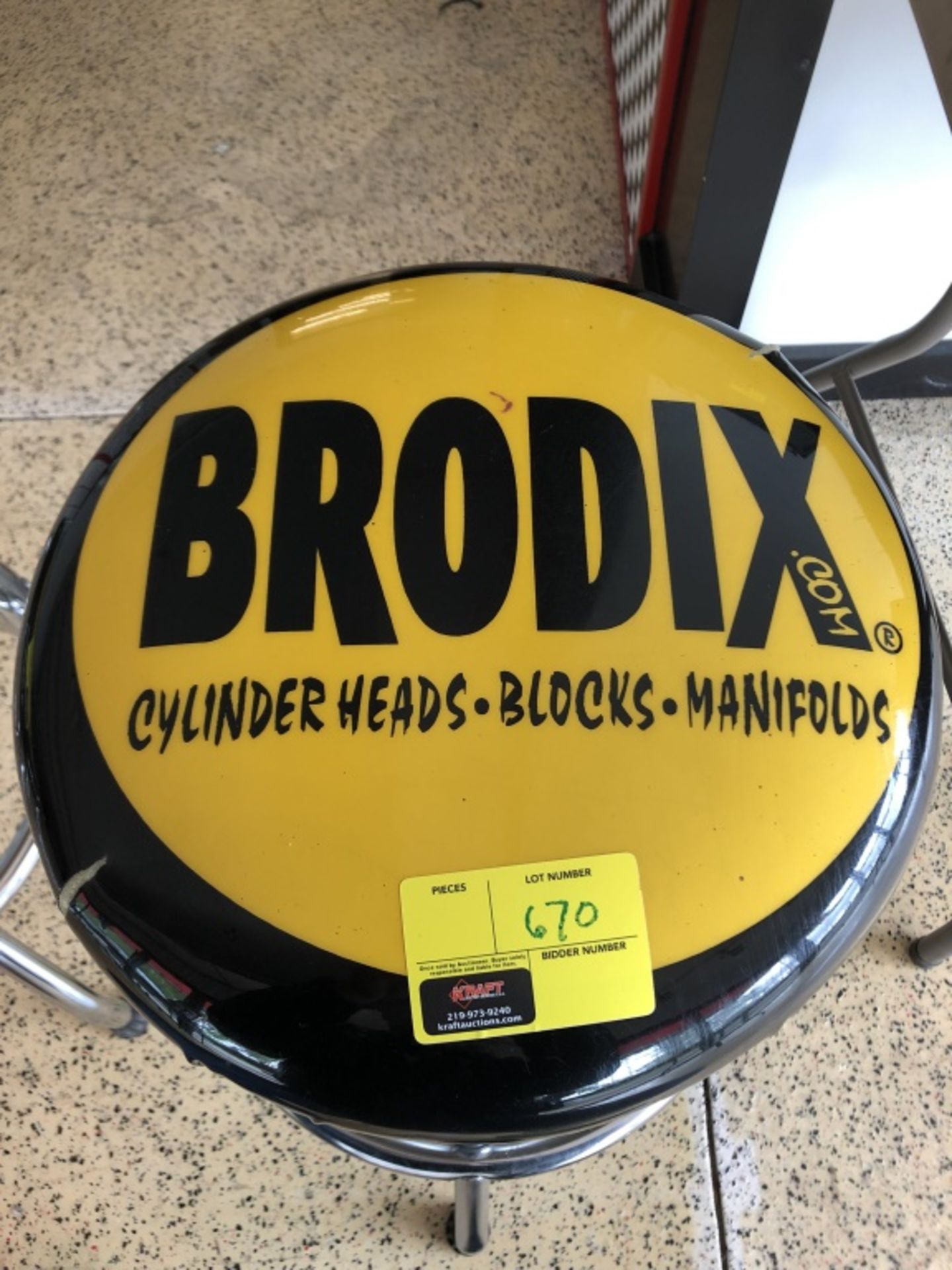Brodix Shop Stool - Image 3 of 3