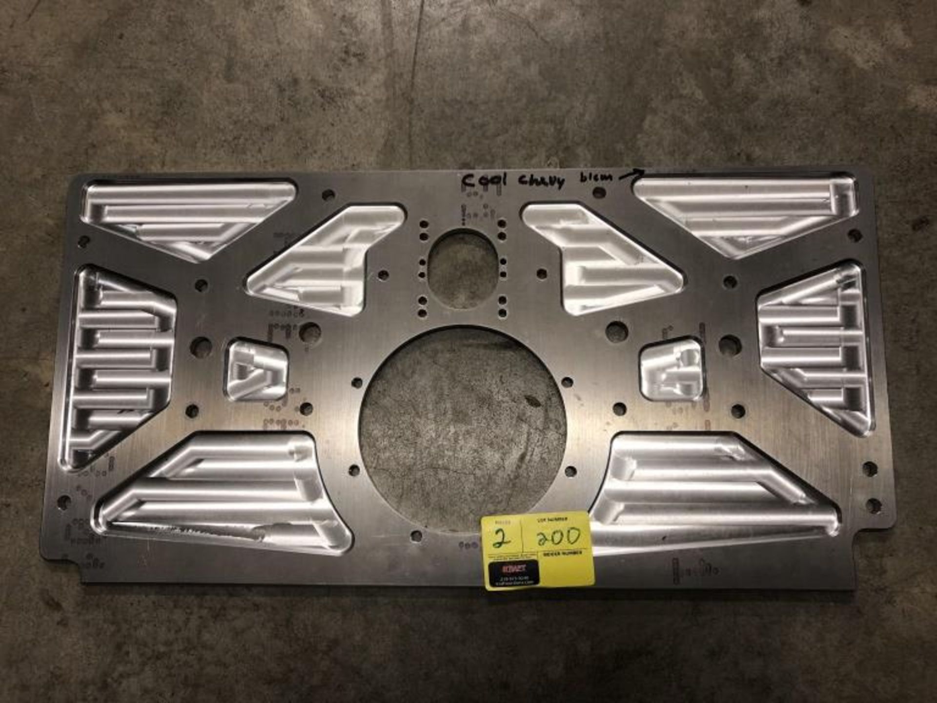 Aluminum Chevy Sprint Car Motor Plate - Image 2 of 3