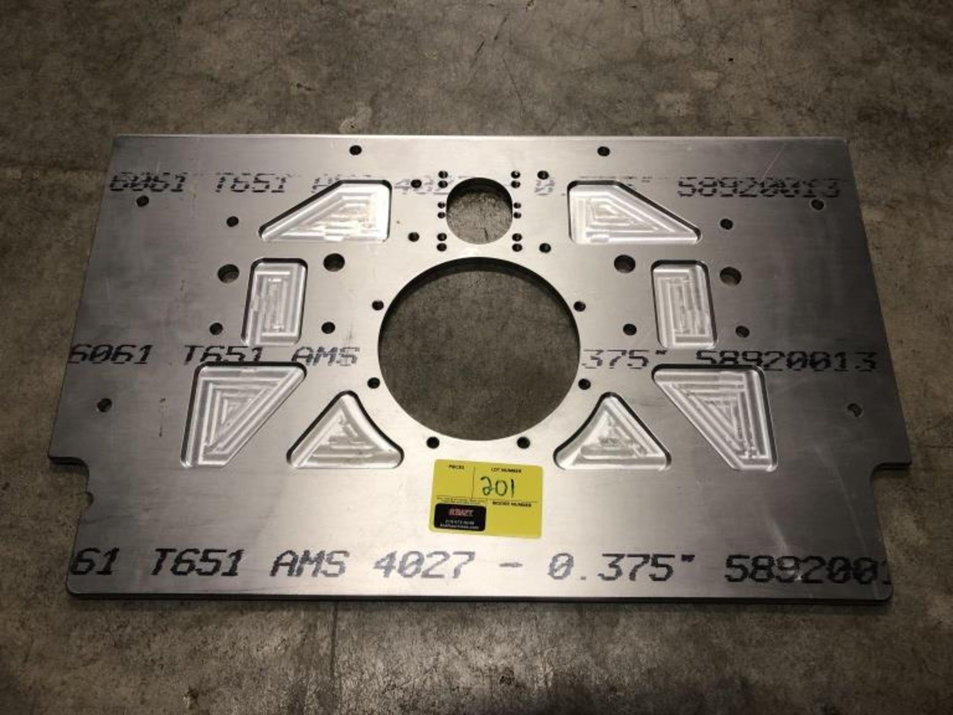 Aluminum Sprint Car Motor Plate - Image 2 of 3