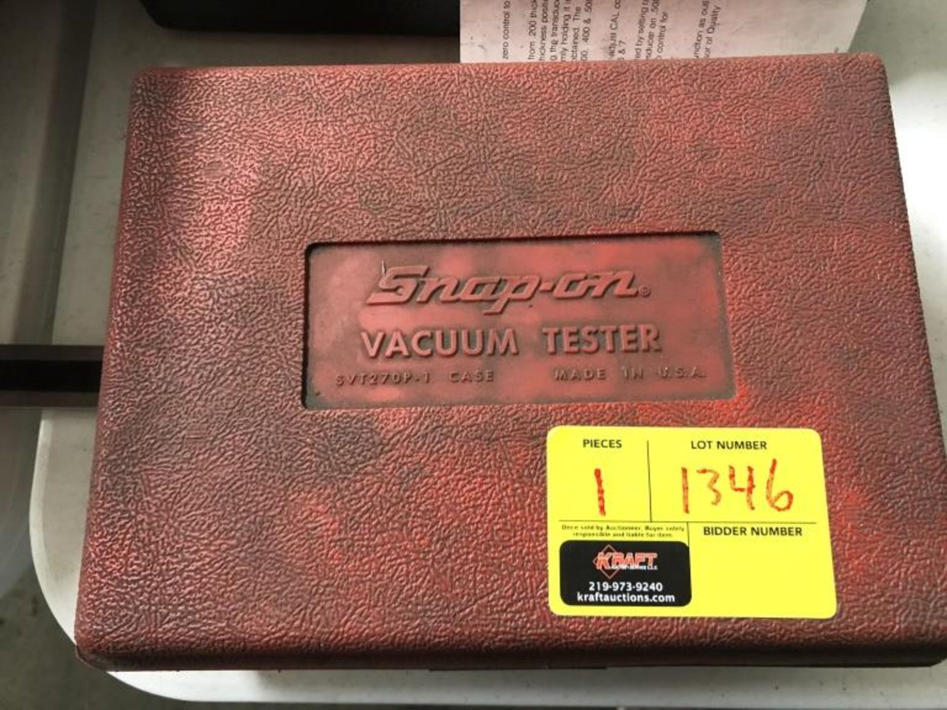 Snap-On Vacuum Tester Set - Image 2 of 2