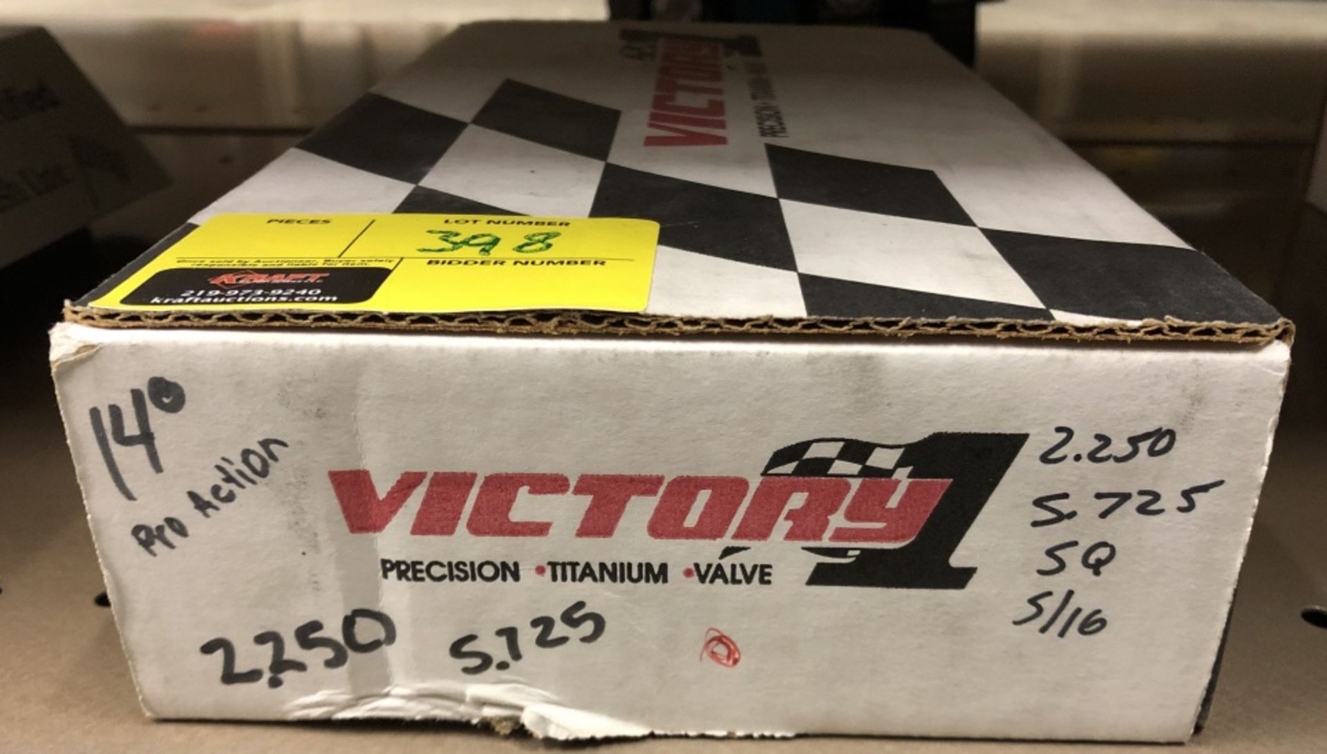 Victory 1 Titanium Valve 2.250x5.725x5/16