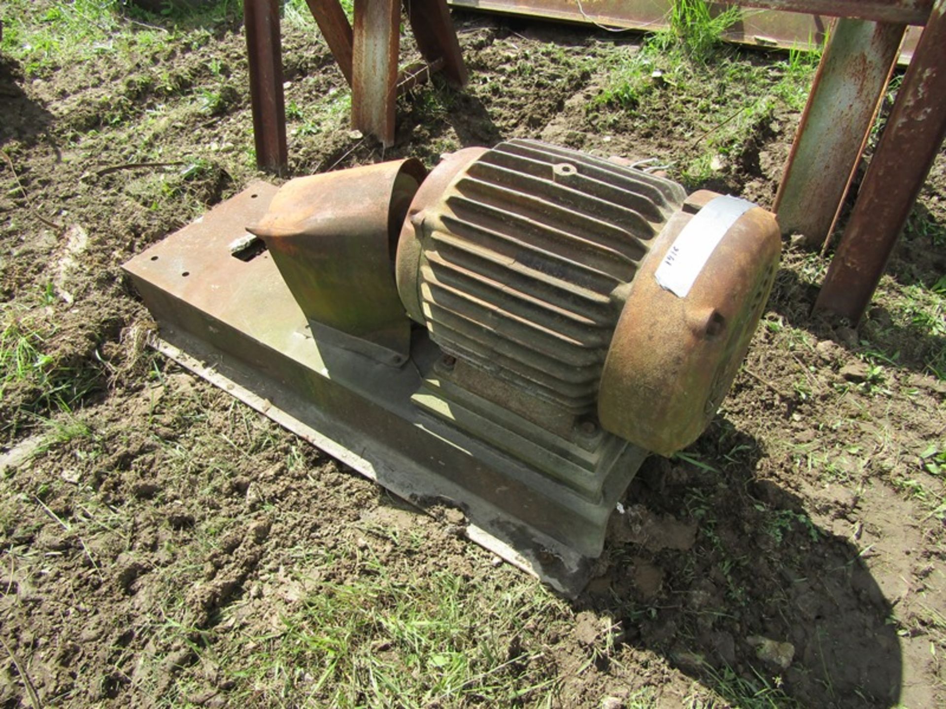 Work Bench, Electric Motor, Sawhorses - Image 3 of 4