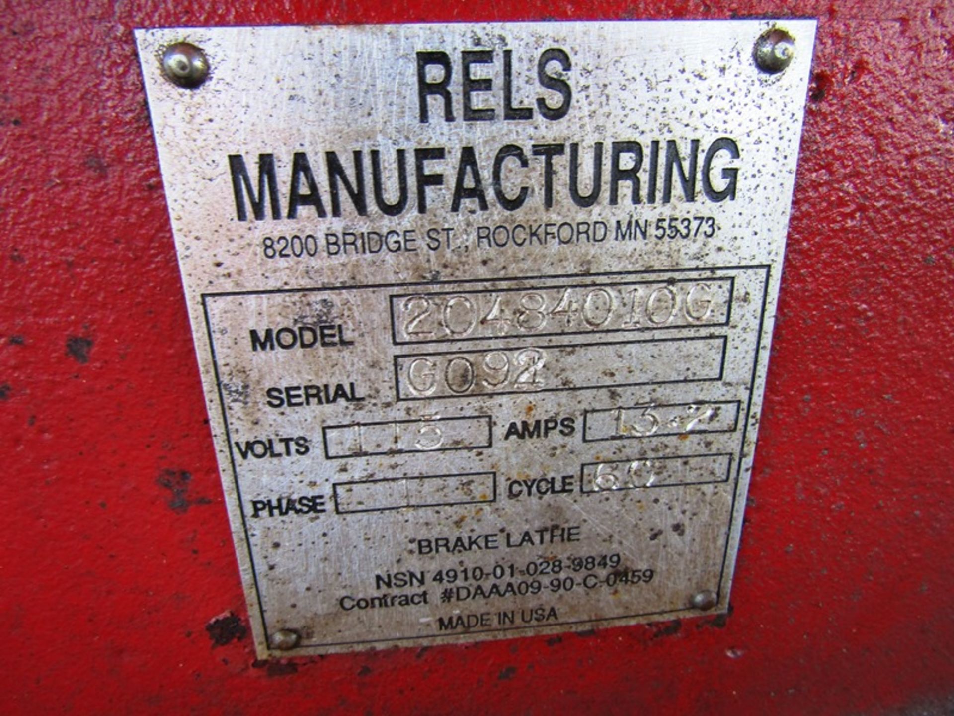 Rels Break Lathe - Image 6 of 6