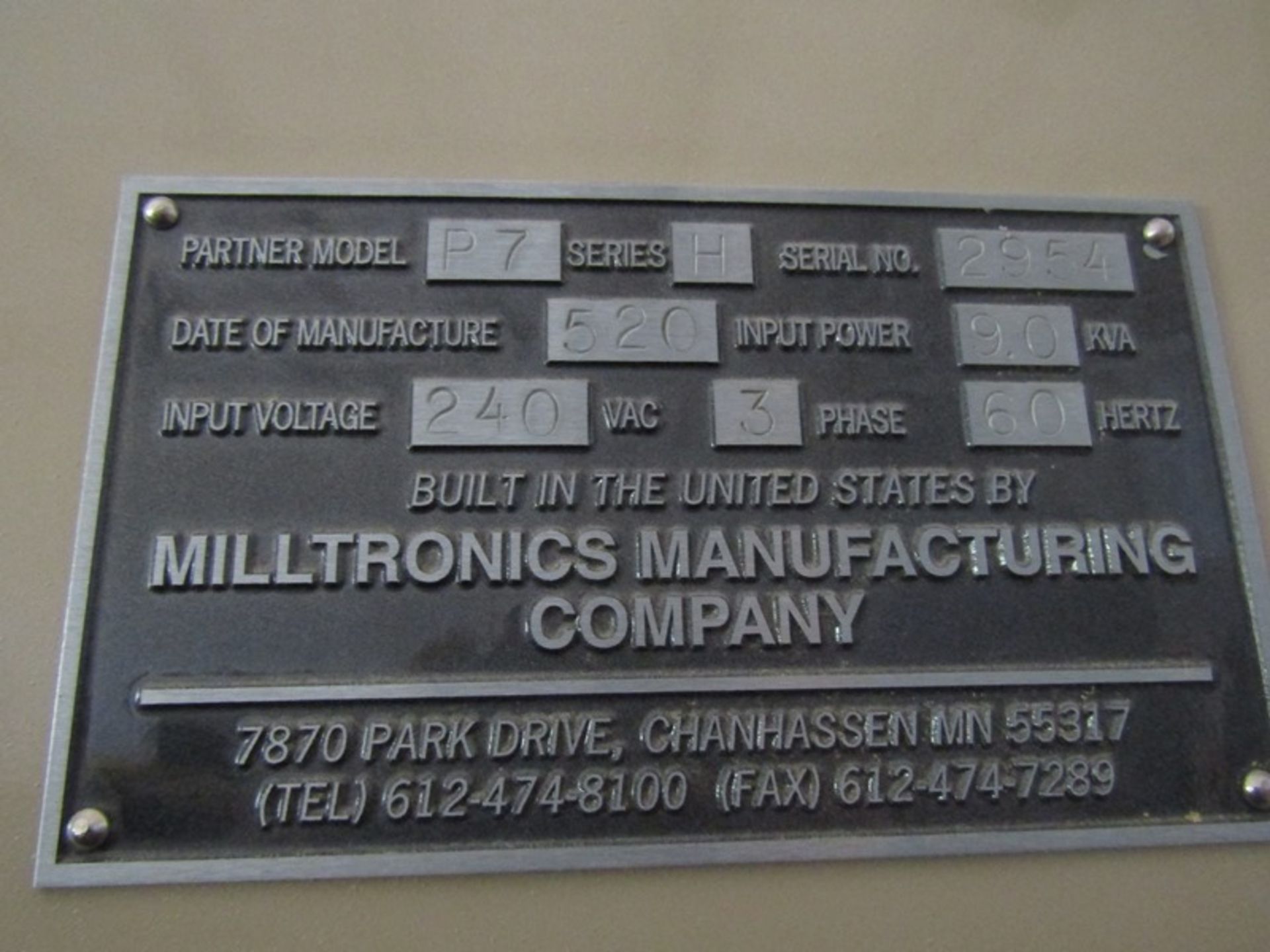 Milltronics Vertical Mill w/ Milltronic Control - Image 16 of 17