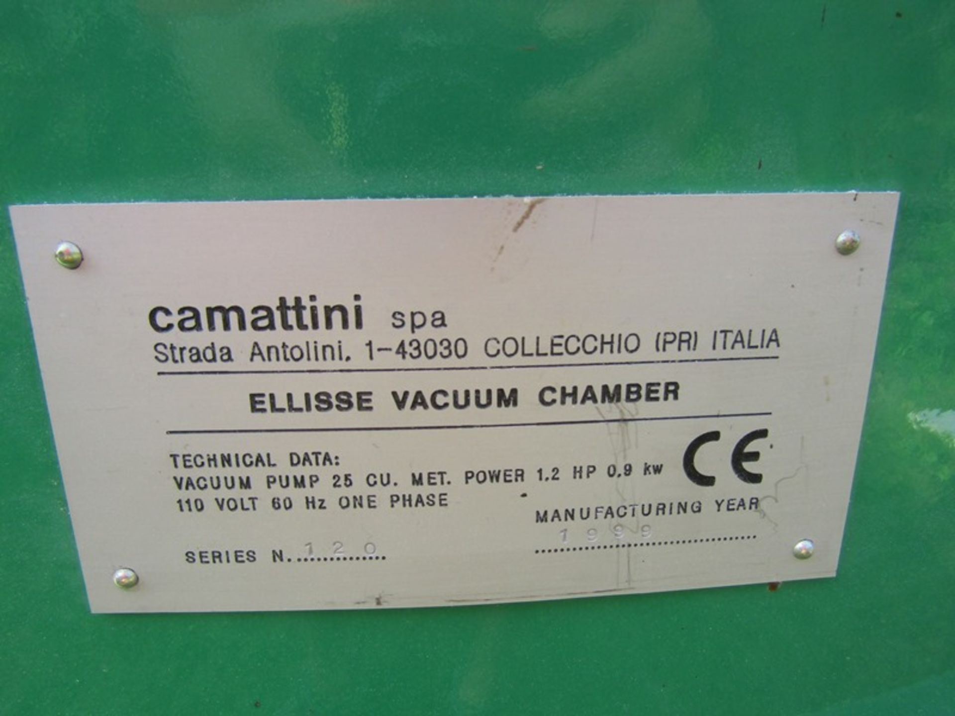 Camattini Elisse Vacuum Chamber - Image 14 of 14