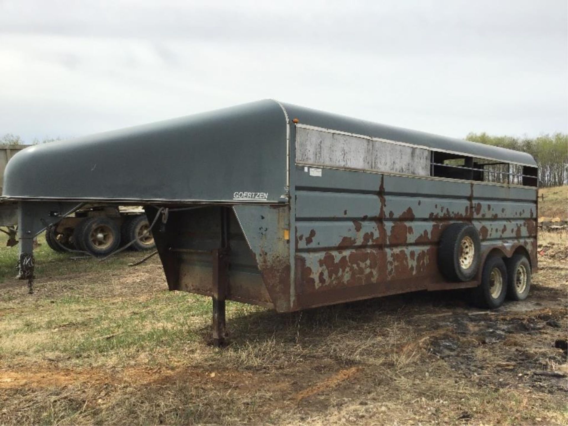 1995 Goertzen T/A Gooseneck Stock Trailer