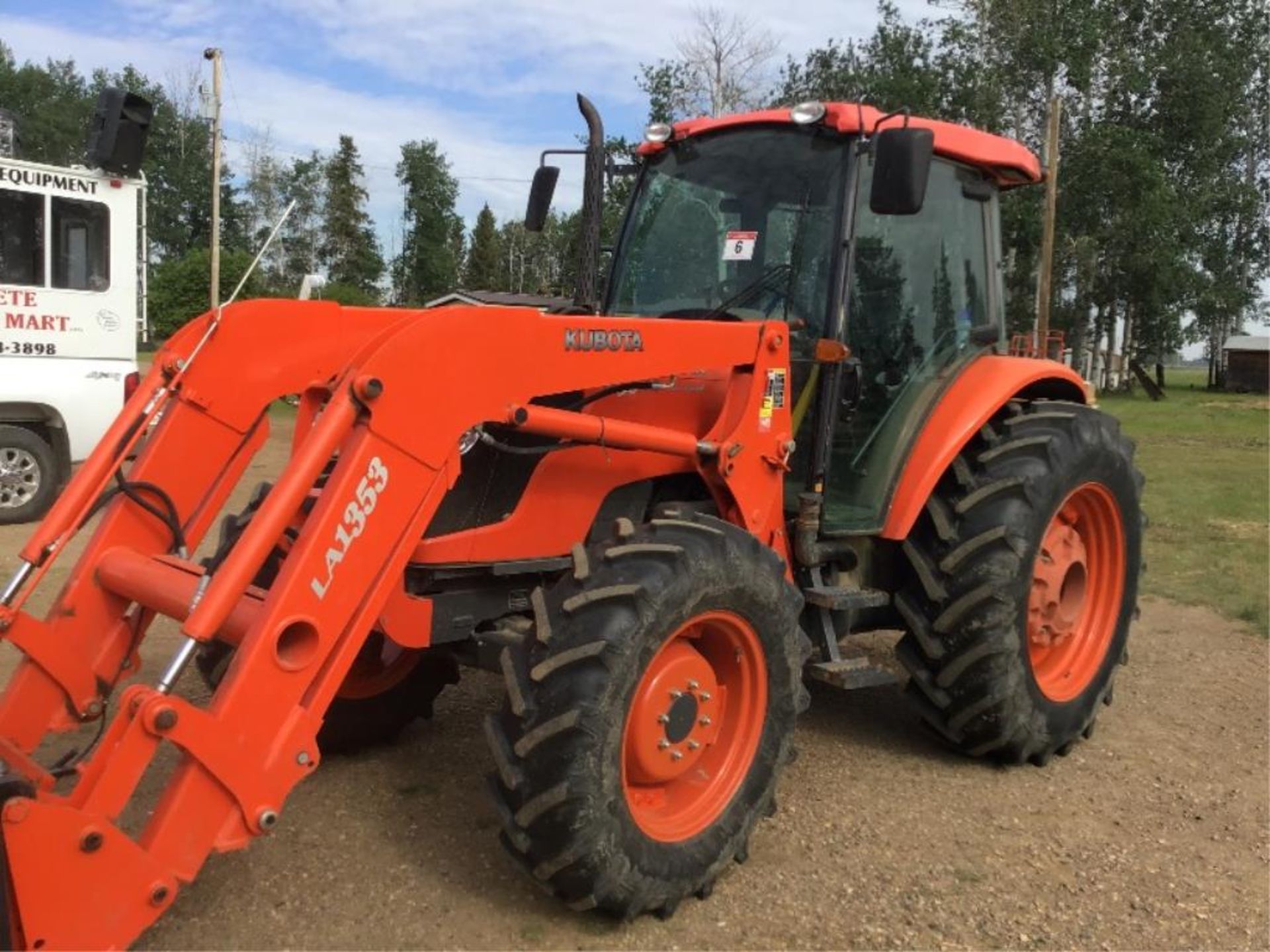2011 M9540 Kubota Tractor W/ LA353 Front End Loader & Bucket, 2 Forks(may sell sepesrate), 1104
