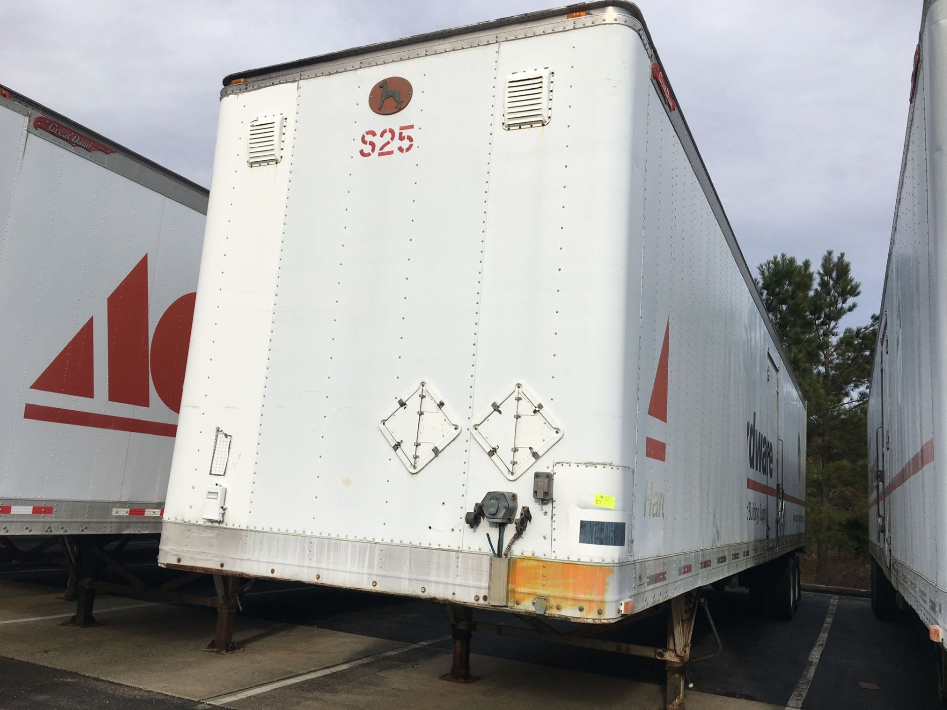 Trailer, Make: Great Dane. Year: UNKNOWN. Trailer #: S25. VIN: CANNOT READ. Sold with a Bill of Sale