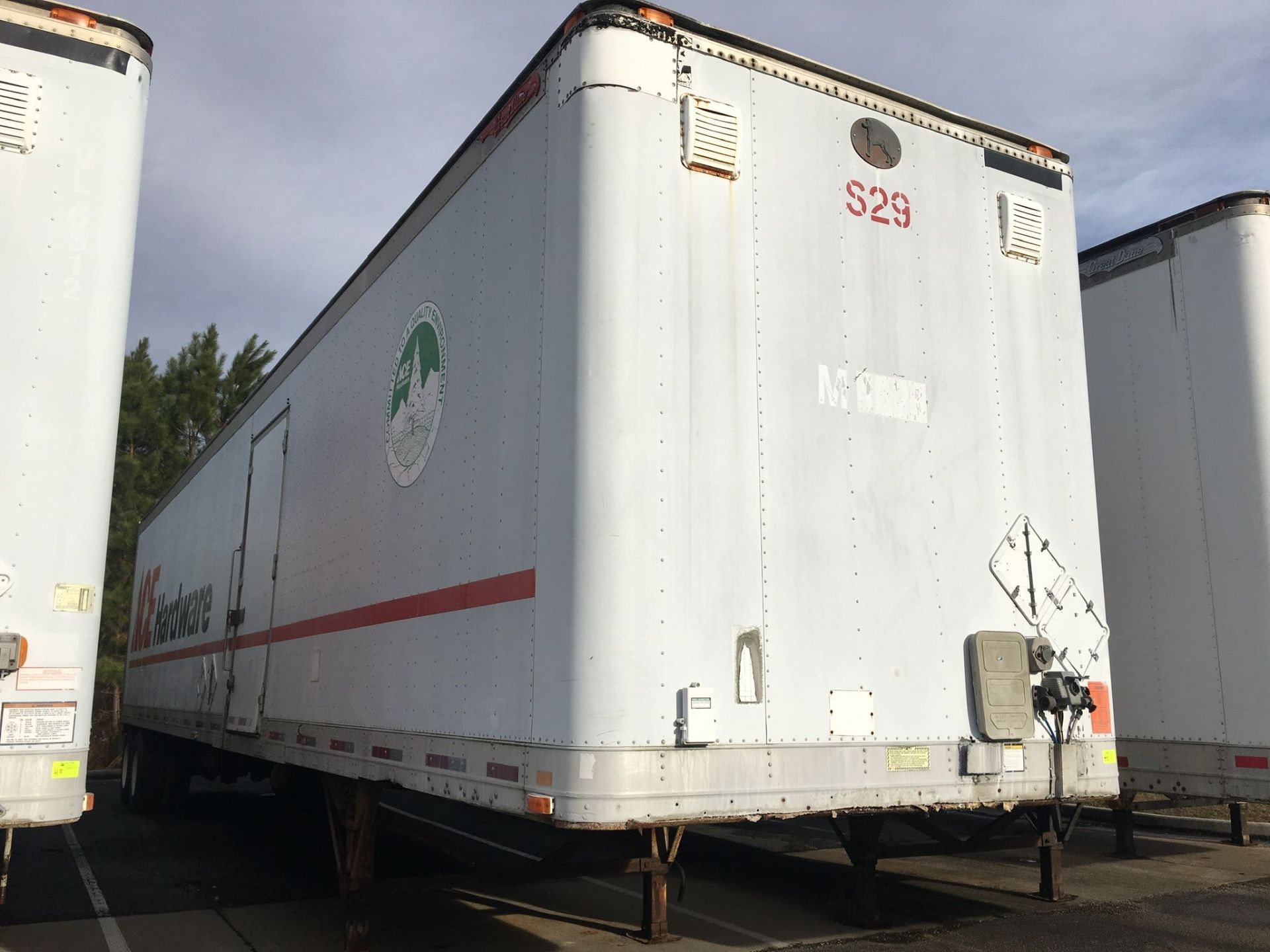 Trailer, Make: Great Dane. Year: 1996. Trailer #: S29. VIN: 1GRAA962XT5011214. Sold with a Bill of