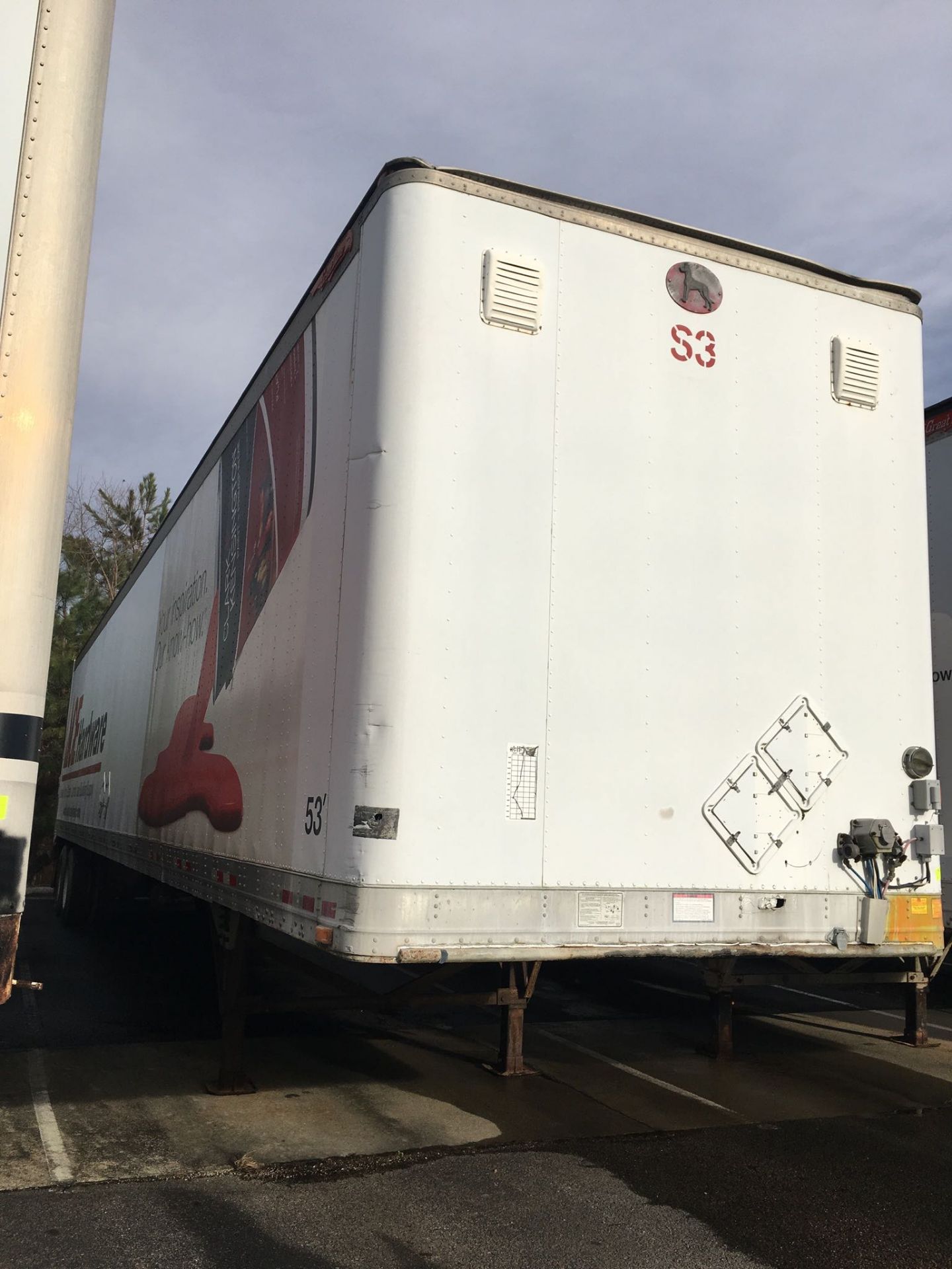 Trailer, Make: Great Dane. Year: 2003. Trailer #: S3. VIN: 1GRAA06273B114005. Sold with a title.