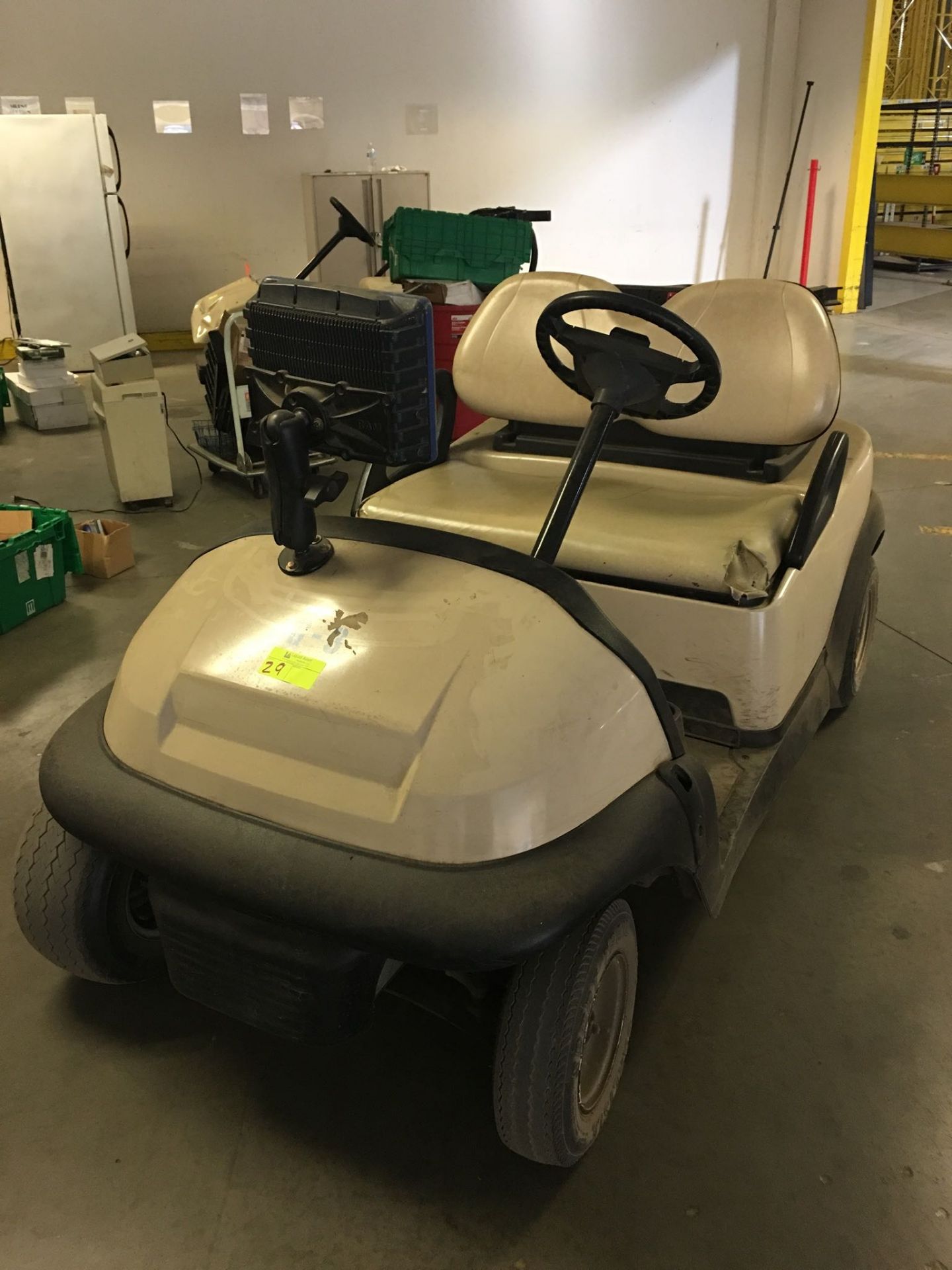 CLUB CAR GOLF CART WITH CHARGER. Model #: UNKNOWN. Serial #: UNKNOWN. Unit #: G3. Please see