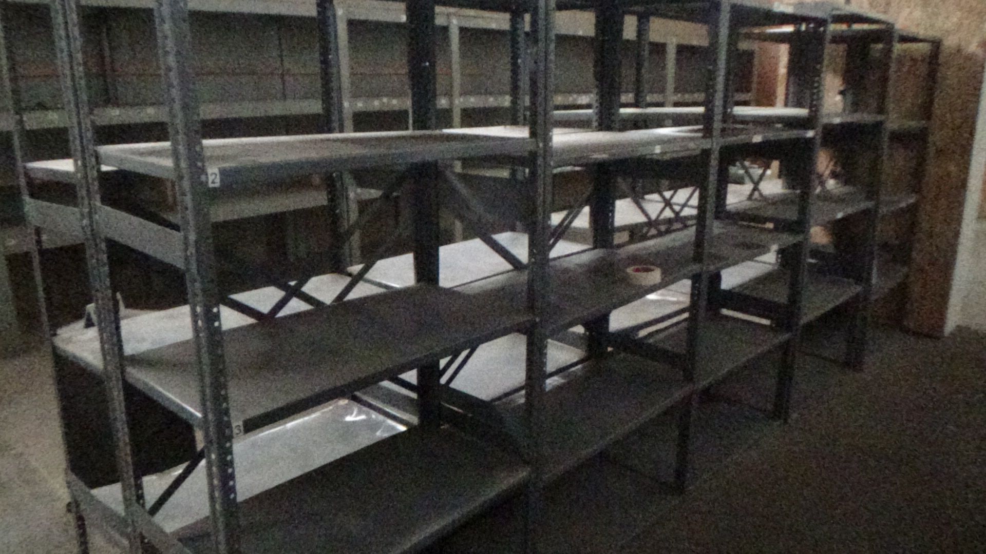 10 metal shelving sections - Image 3 of 3