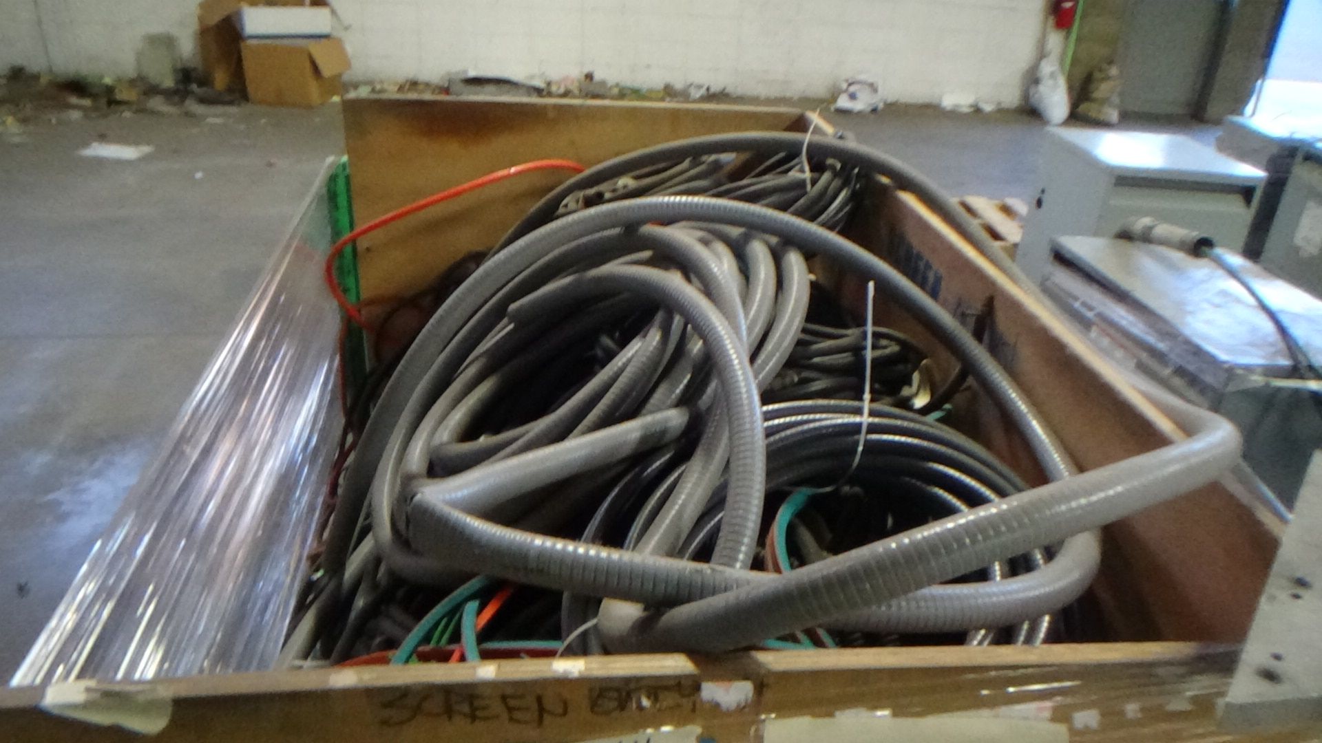 Electrical wire and tubing of different size and length