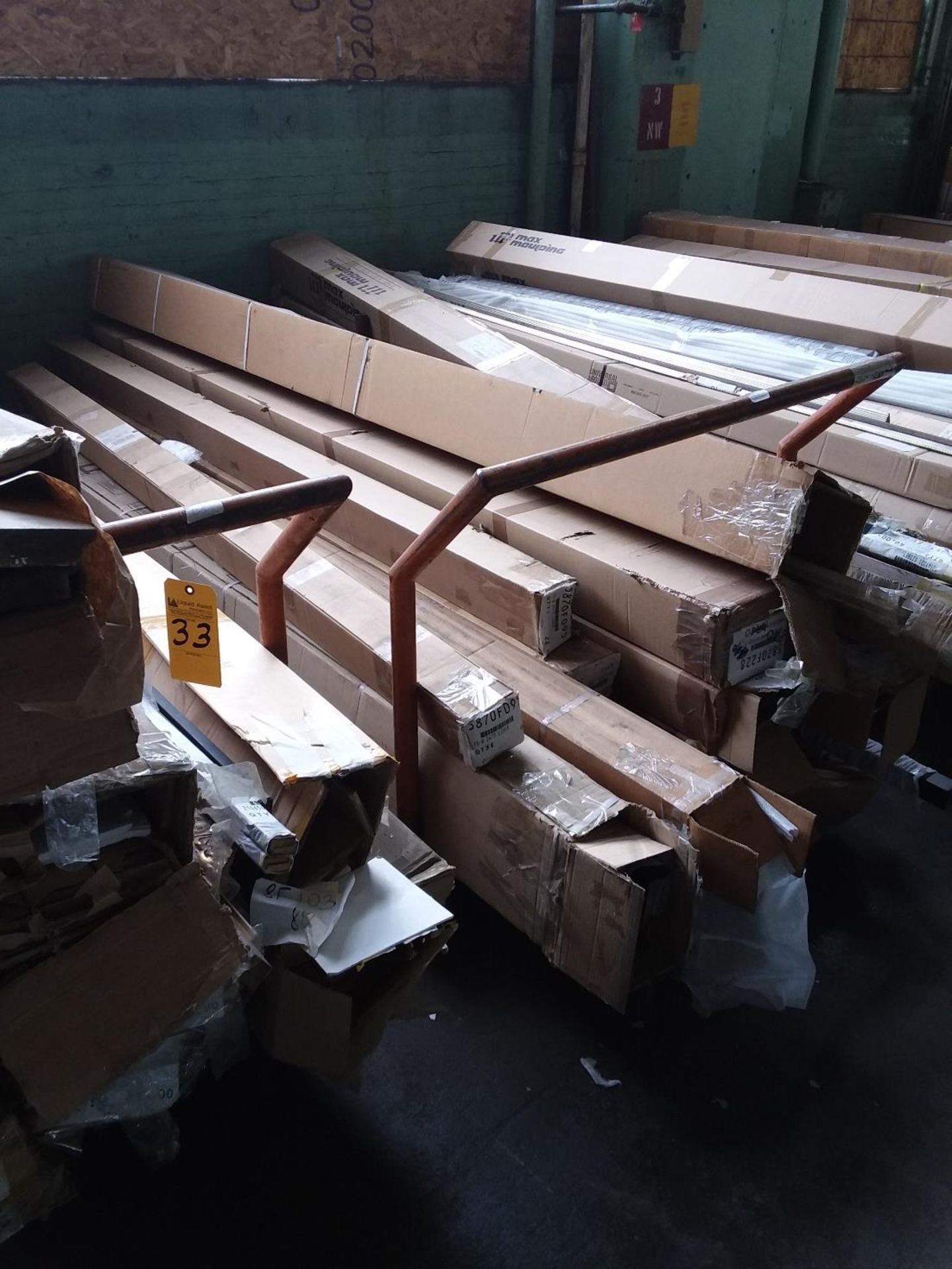 carts of finished picture frame moulding