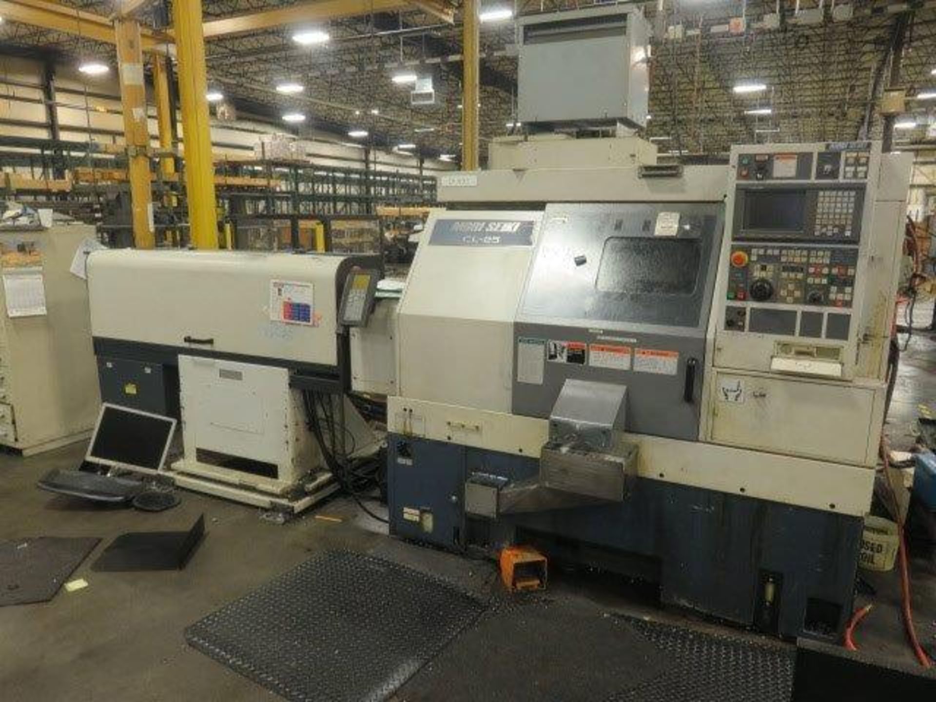 CNC Machine - Mori Seiki Model CL-25 with Quick Load Servo Feeder & Conveyor - Asset I.D. 200500146