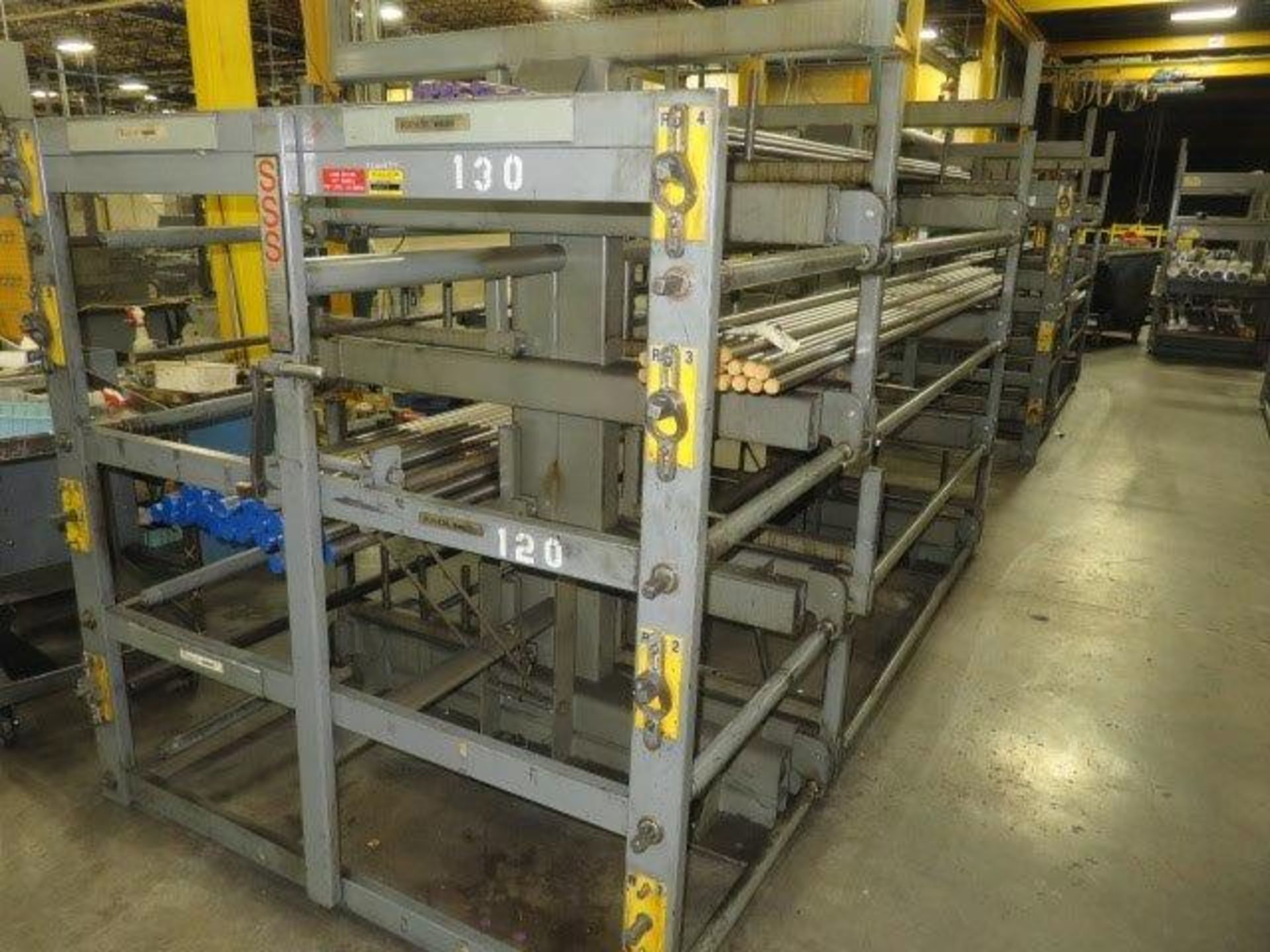 Carbon Steel Rods/Shafts (NEW Surplus Electrical Motor Parts) AND Distribution Metal Rack - Image 2 of 2