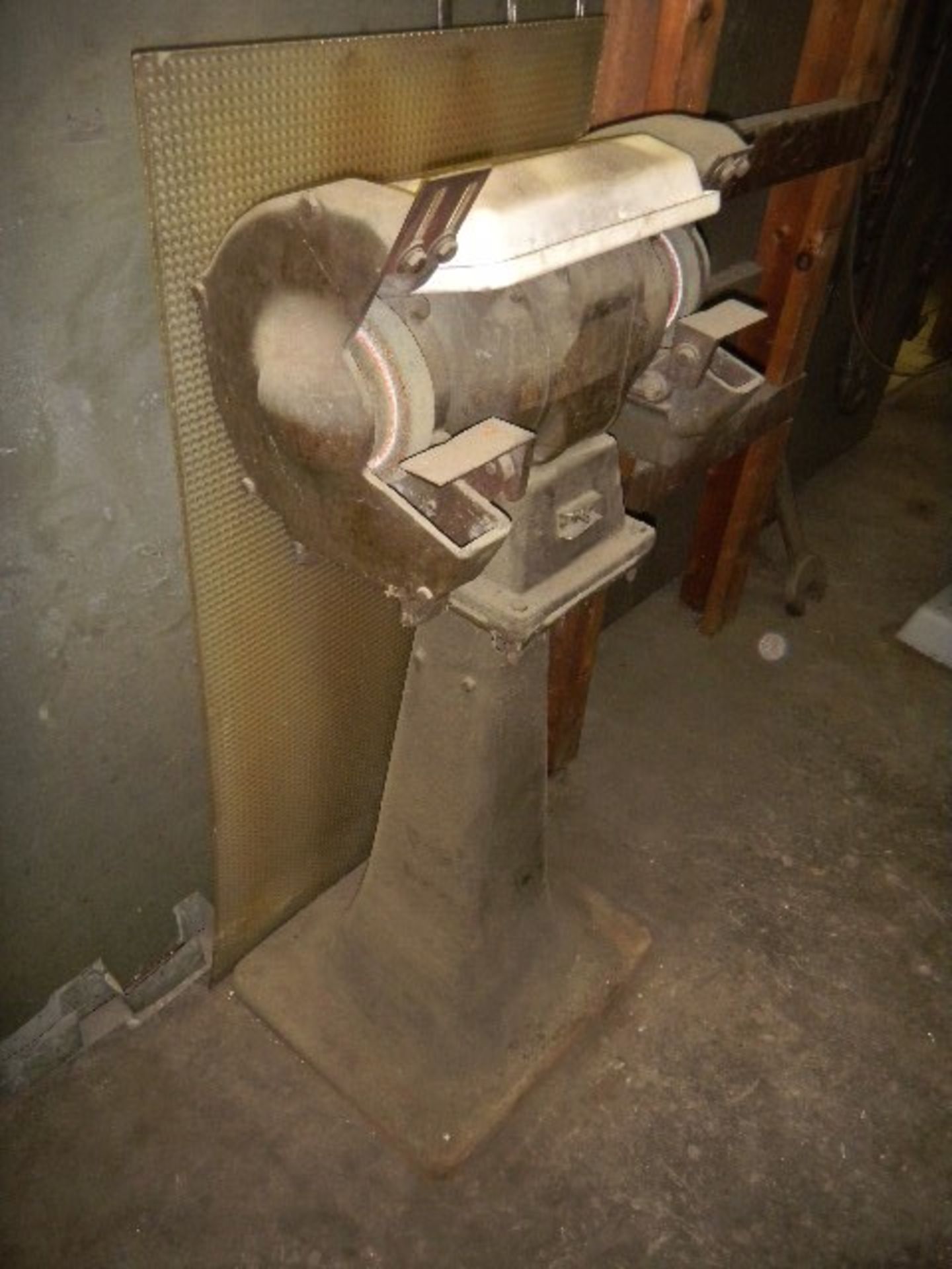 Heavy Duty Bench Grinder on Stand - In Working Condition - Image 2 of 2