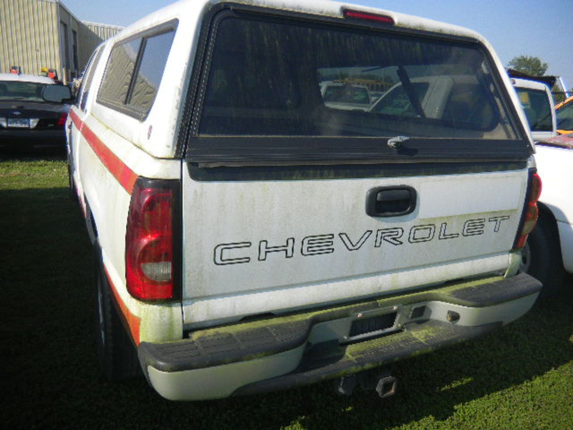 2005 Chevrolet 1500 Silverado Pickup Truck with Camper - Asset I.D. #153 - Last of Vin (243253) - Image 4 of 8