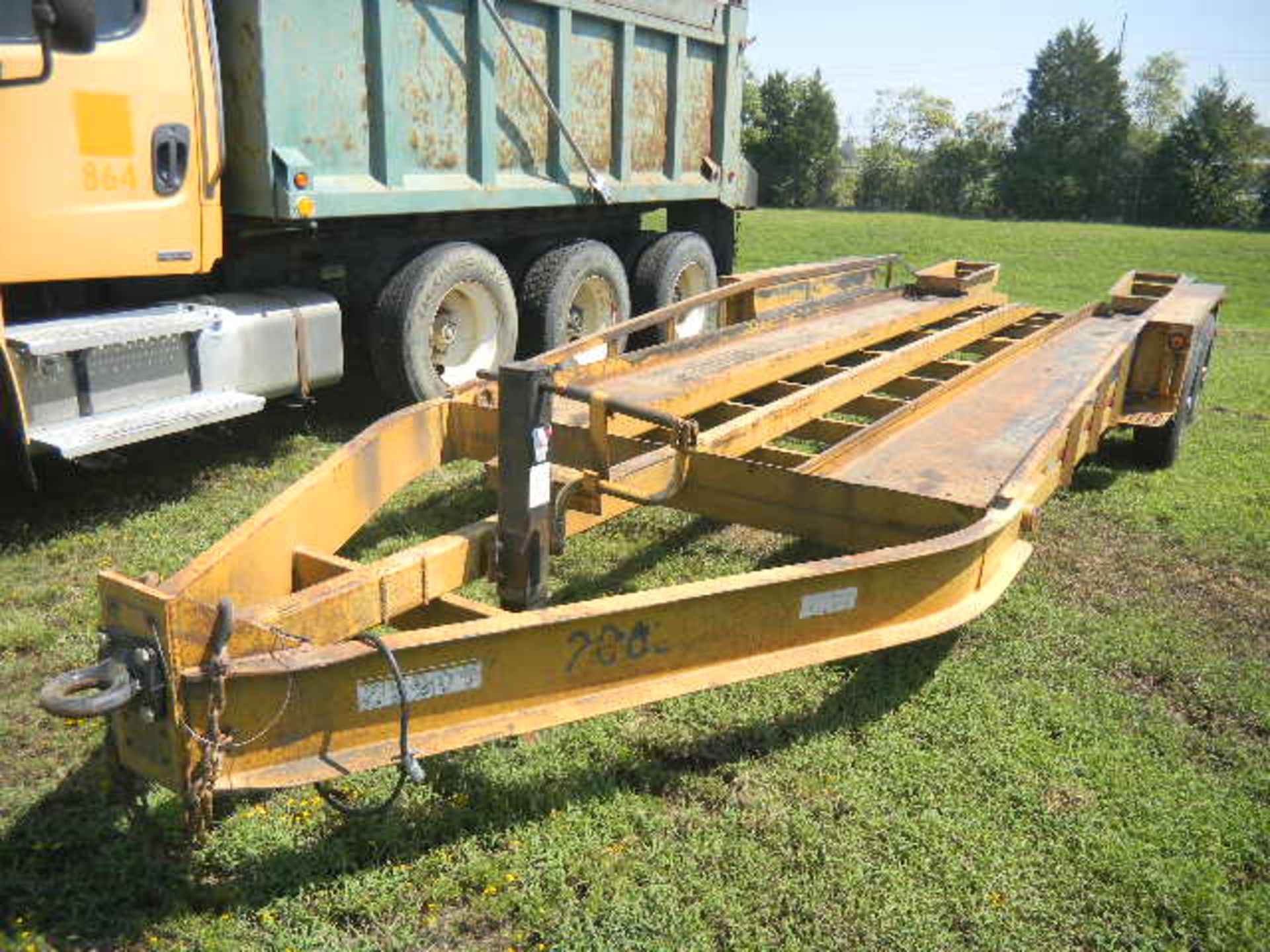 2006 Belshe T18-2EP Yellow Equipment Trailer - Asset I.D. #2062 - Last of Vin (042286) Good Trailer - Image 3 of 8