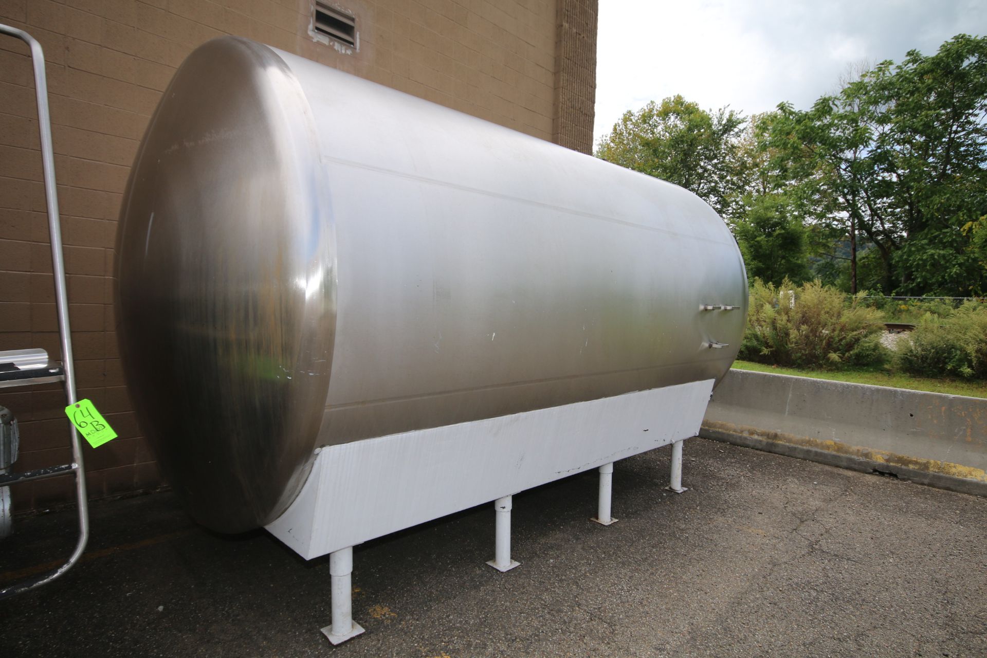 Cherry Burrell 5,000 Gal. S/S Horizontal Single Wall Tank, M/N HC, Equipped with Horizontal - Image 7 of 7