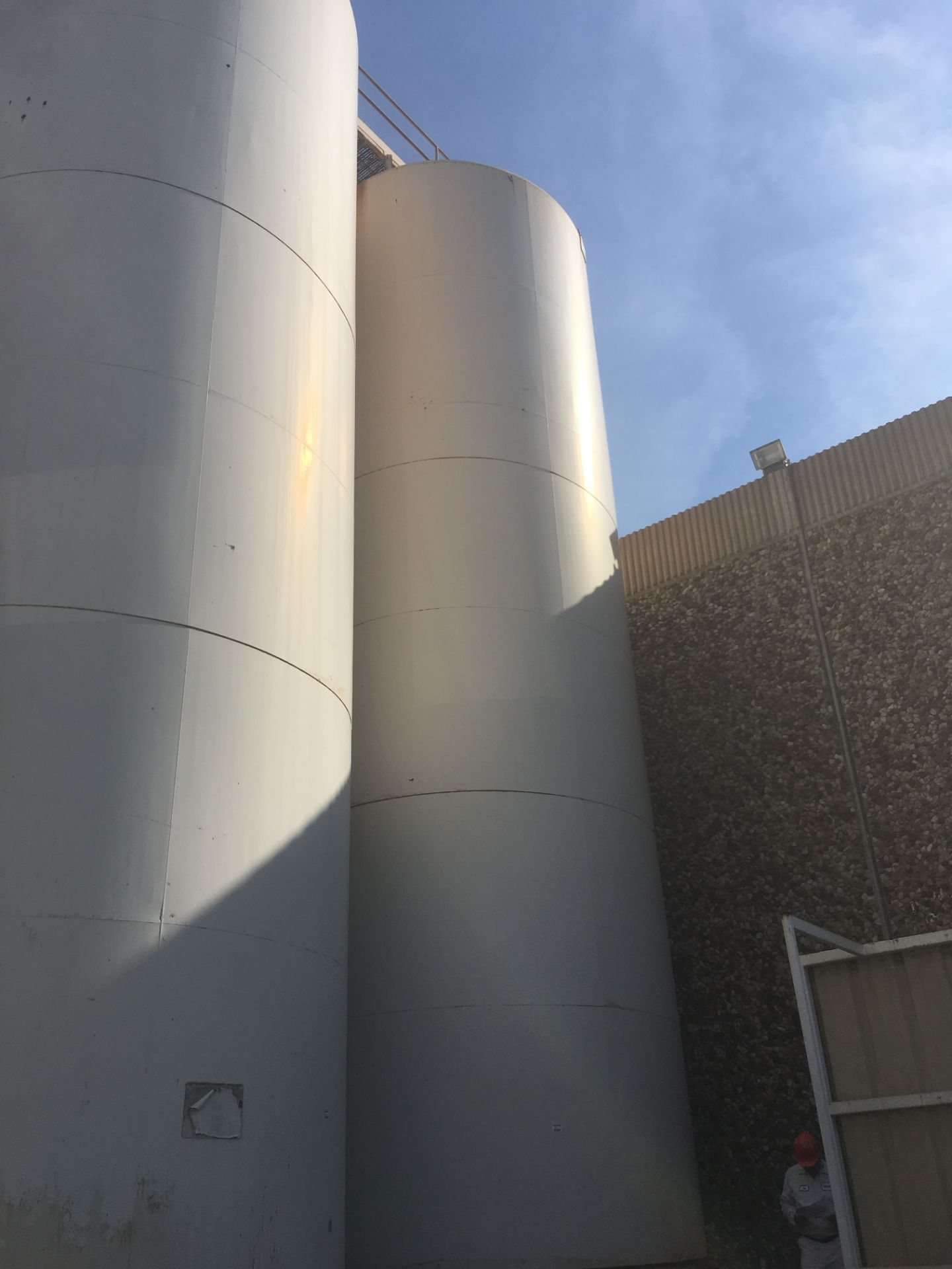 Dairy Craft 30,000 Gal. S/S Milk Silo, S/N 74J1406-2 with Jacket, Inside Dia. 12 ft., Overall Height