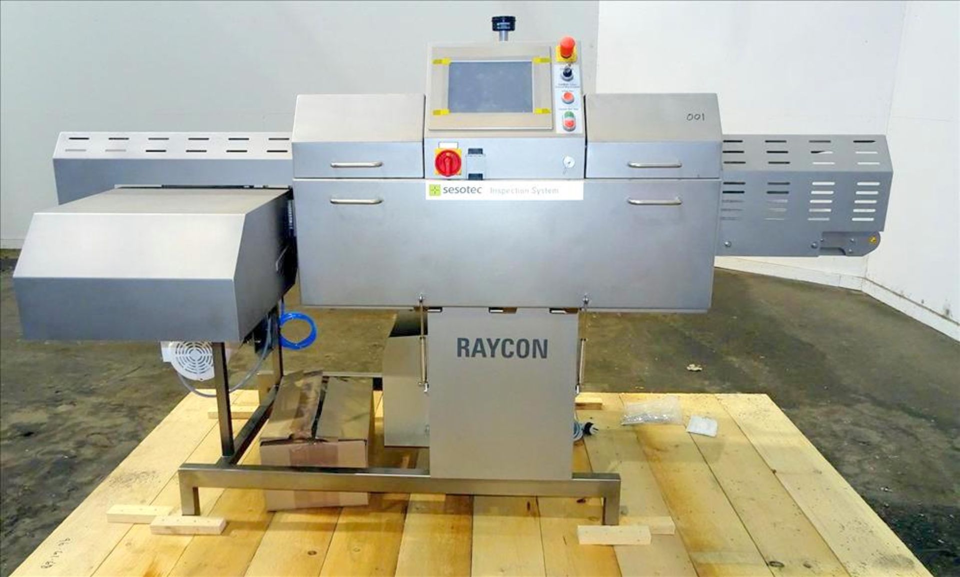 NEW, NEVER INSTALLED Sesotec Raycon X-Ray Food Inspection System, Type 450/100 US-INT 50.