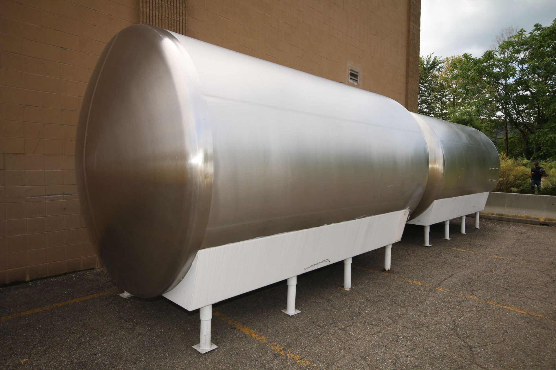Cherry Burrell 5,000 Gal. S/S Horizontal Single Wall Tank, M/N HC, Equipped with Horizontal - Image 5 of 8
