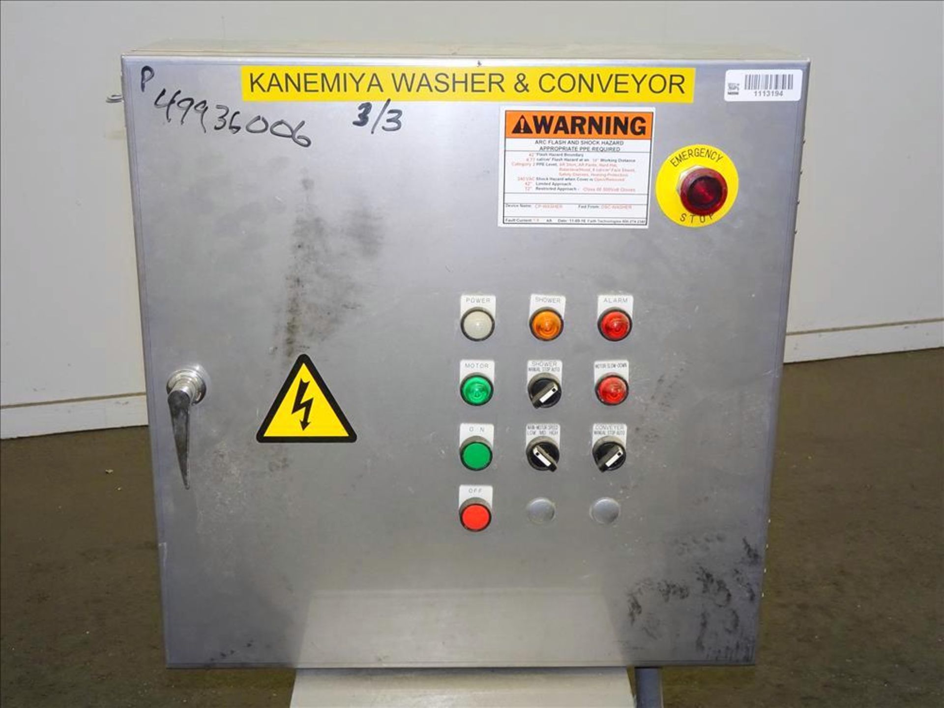 Kanemiya Plastic Bag Washer, Model KSW1545, with rubber pleated inclined feed conveyor. Cut costs - Image 17 of 21