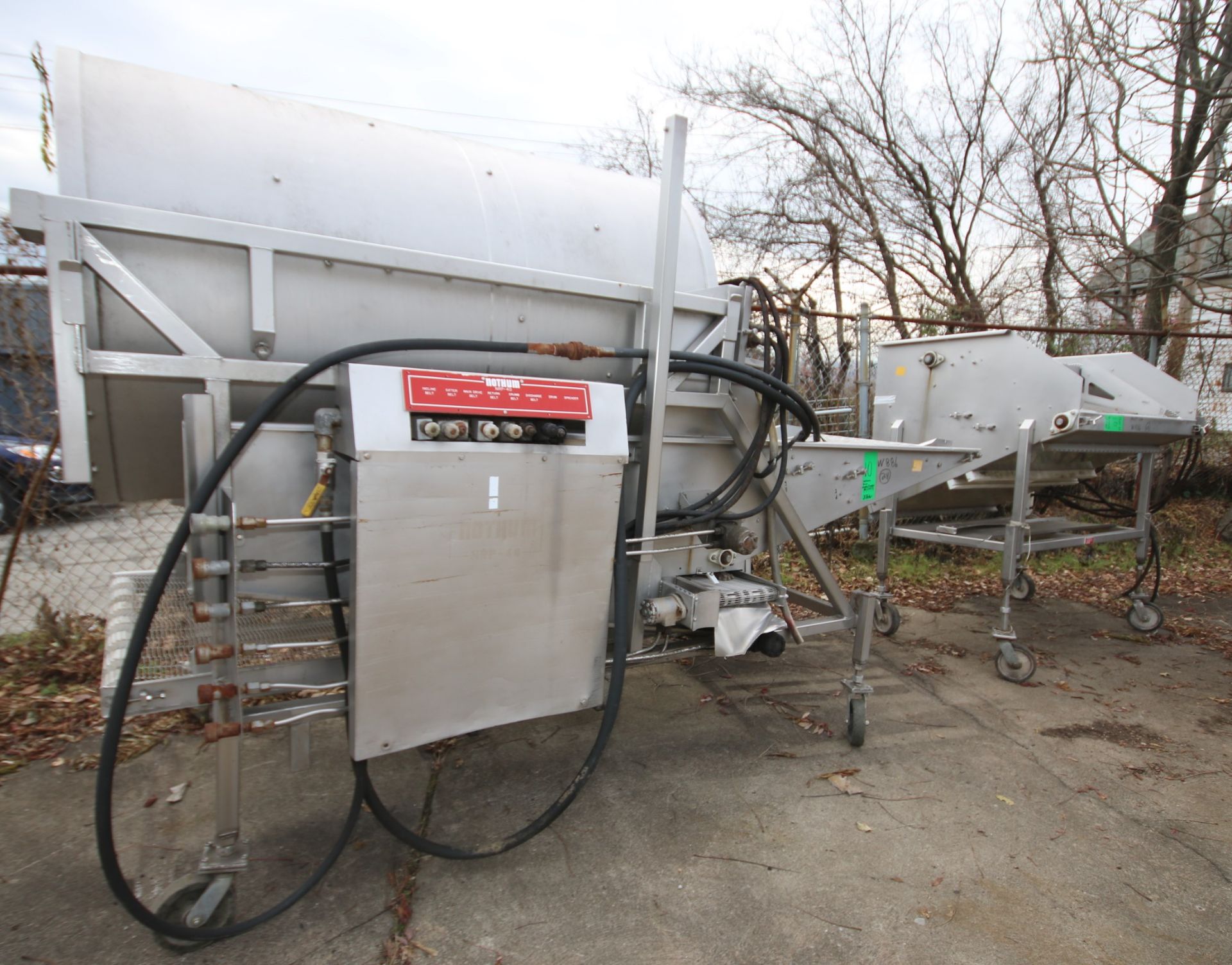 Nothum S/S Drum Breader, Model NRP-40, SN 40751098, with 46" W x 6 ft L Drum with Hydraulic Drives &