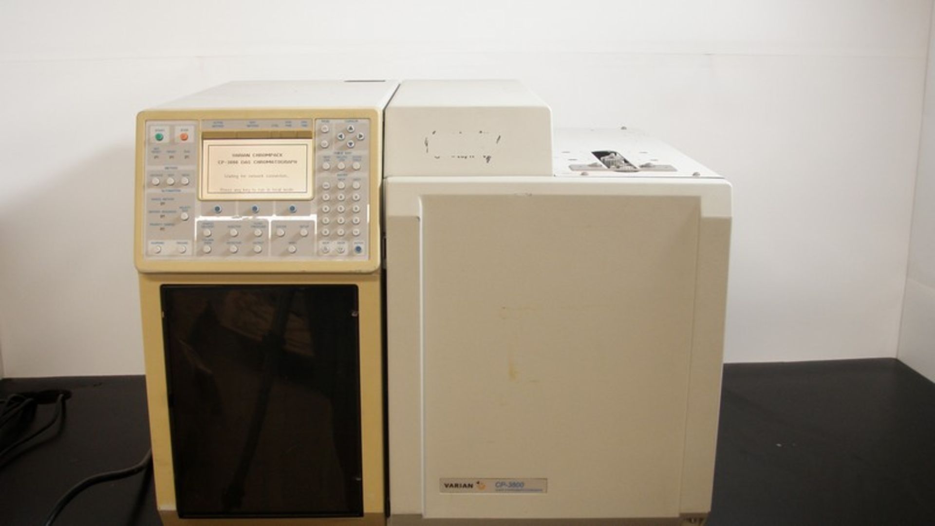 Varian CP-3800 Gas Chromatograph, Model 3800/3380, S/N 05478 (NOTE: Unit Powers On, has Possible