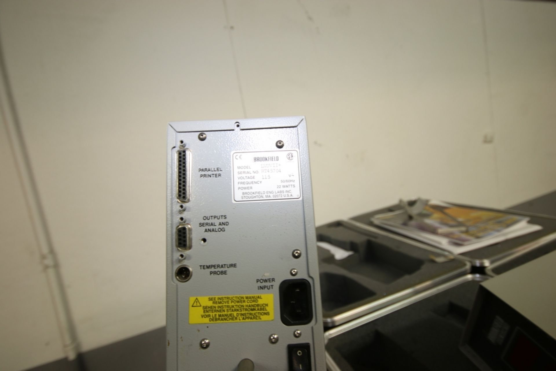 Brookfield Programmable Viscometer, M/N DV-II, S/N RT45704, 115 Volts, with Hard Case ***Located - Image 2 of 2