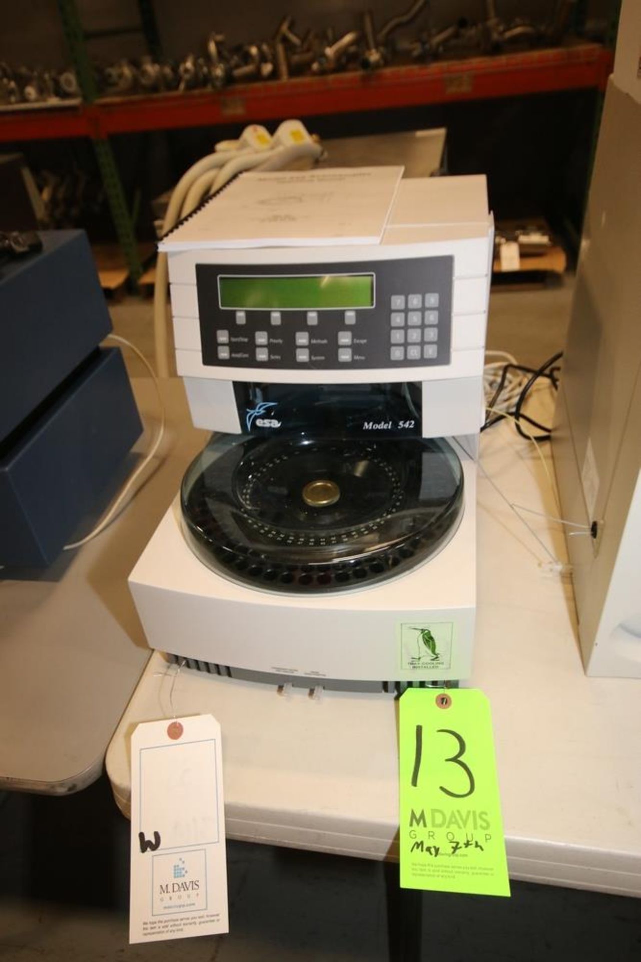 ESA Autosampler, M/N 542, with Operating Manual and Some Parts, with (2) ESA CoulArray Input Towers,