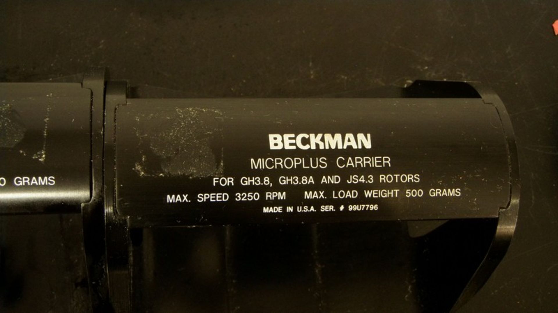 (2) Beckman Microplus Carriers for Use with GH3.8, GH3.8A, and JS4.3 Rotors, Max. Speed 3250, Max - Image 3 of 5