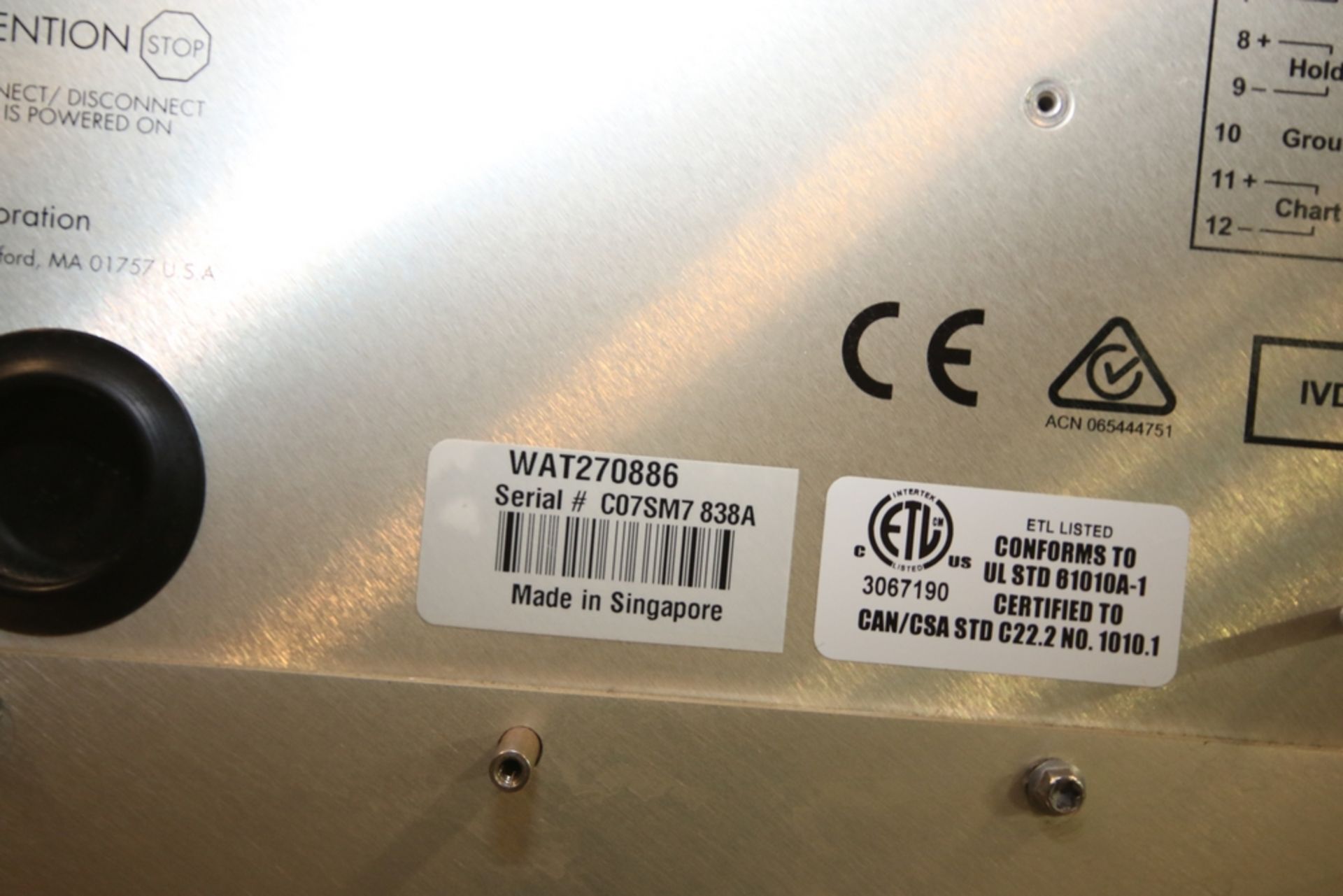 Waters Separations Module, M/N 2695, S/N C075M7838A, with Digitial Display ***Located in MDG Auction - Bild 4 aus 4