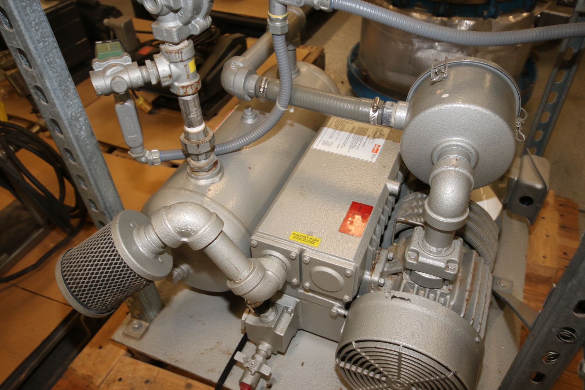 Busch 5 hp Vacuum Pump System, with Toshiba Drive 1735 RPM, 230/460 Volts, with Horizontal Receiver, - Image 3 of 4