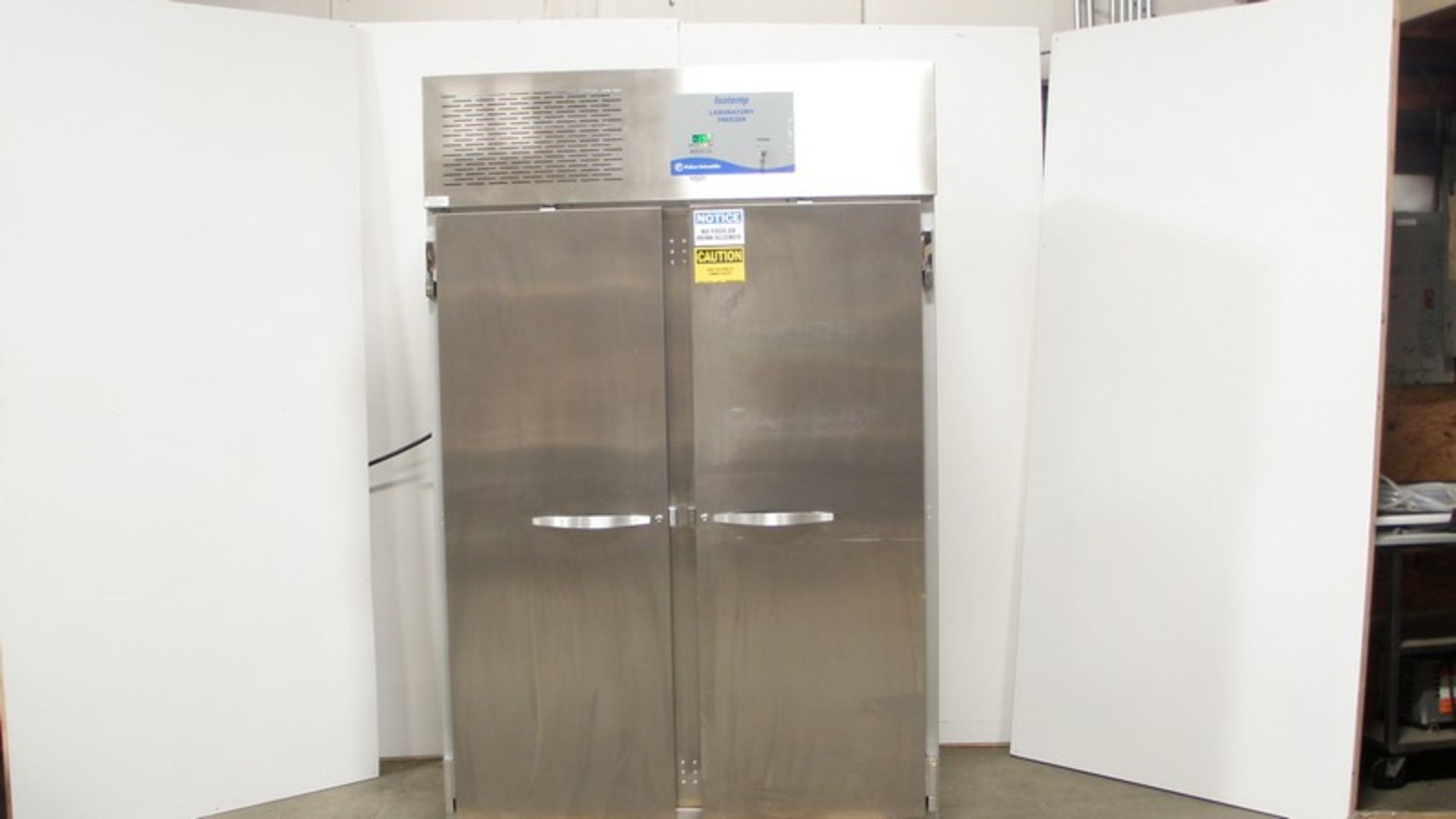 Fisher Scientific Isotemp S/S Dual Door Laboratory Freezer Cat. No. 13-986-247F, with Shelves and