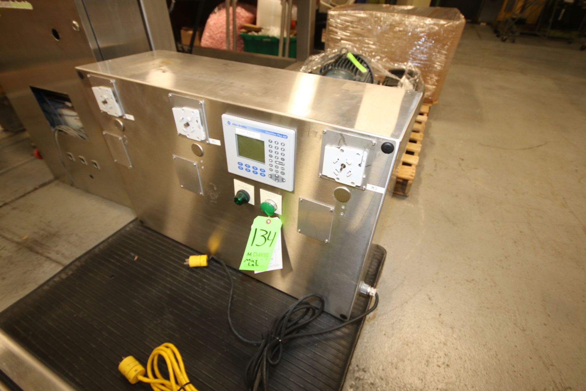 Test Rig 3 S/S Control Panel, with Allen Bradley PanielView Plus 400 Touchscreen, with Allen Bradley